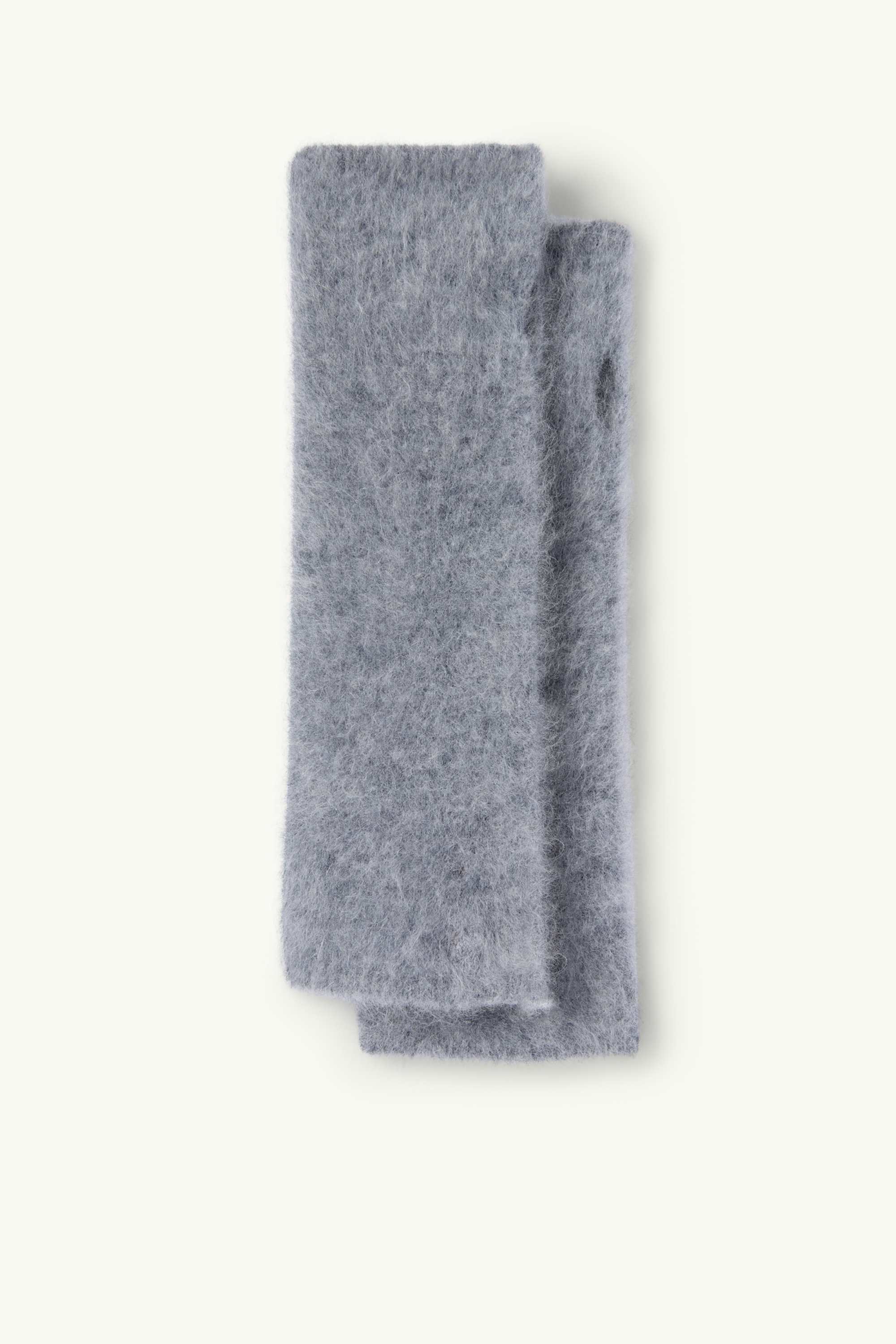 Cashmere wrist warmer light gray