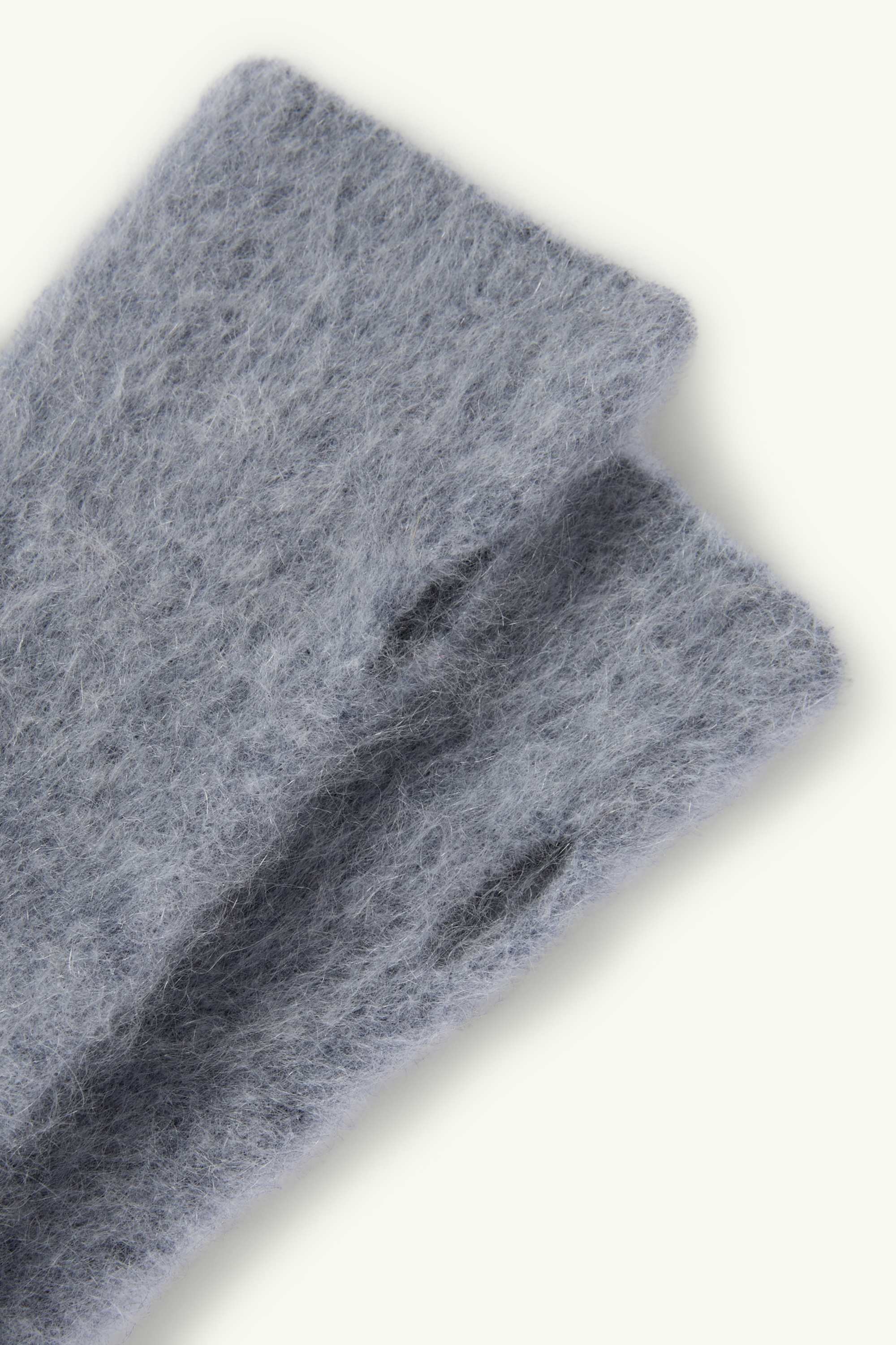 Cashmere wrist warmer light gray