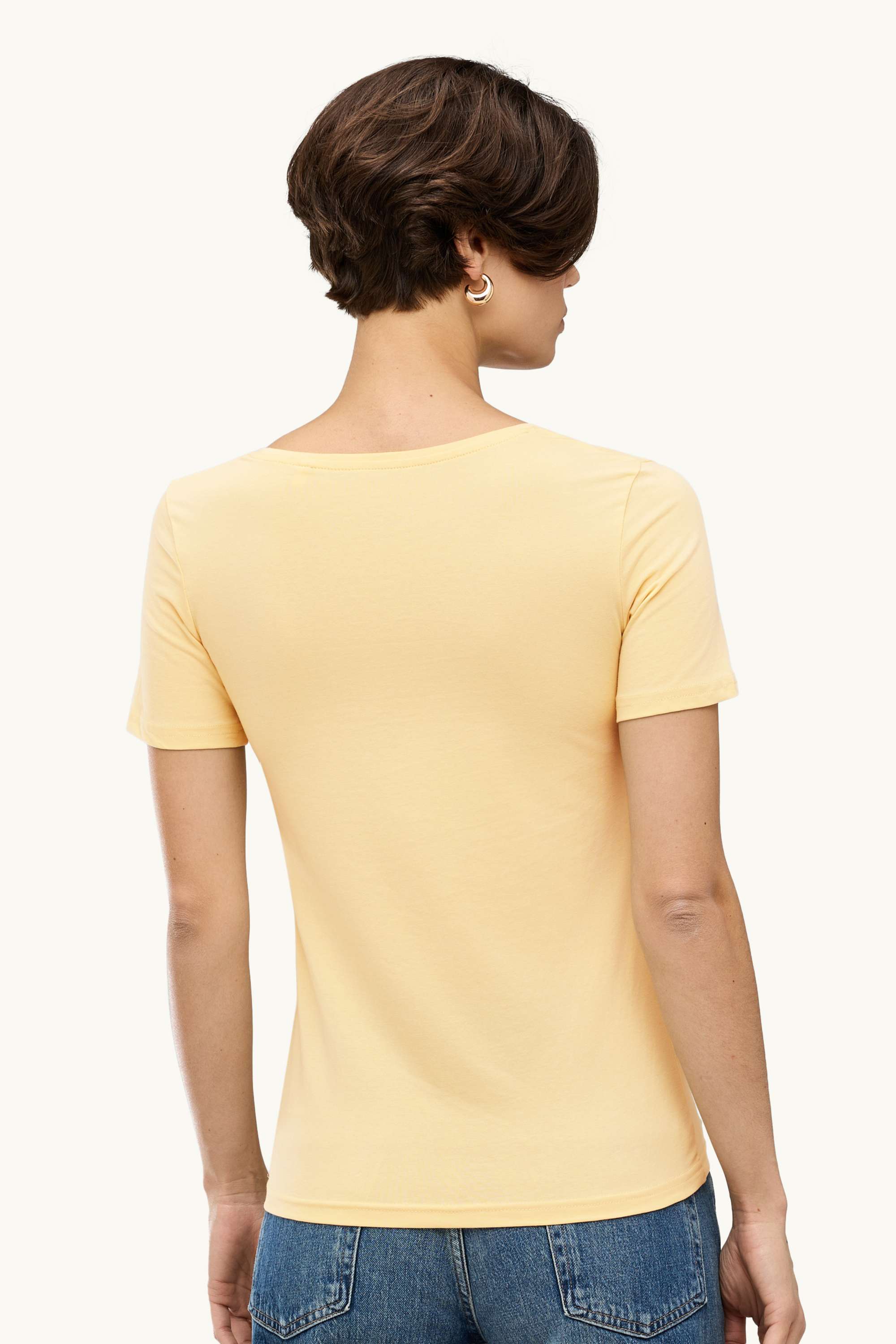 T-shirt - slim fit yellow