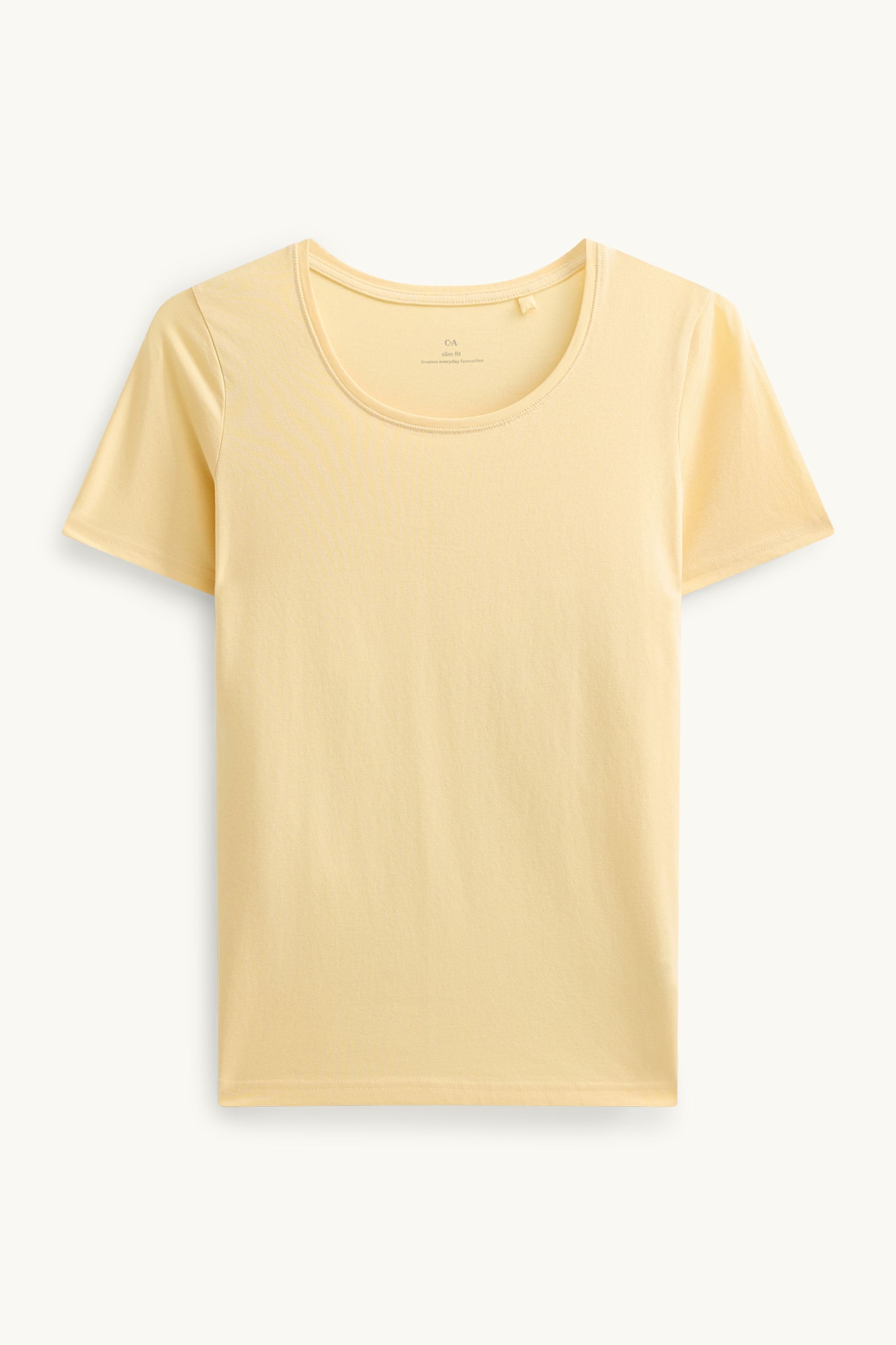T-shirt - slim fit yellow