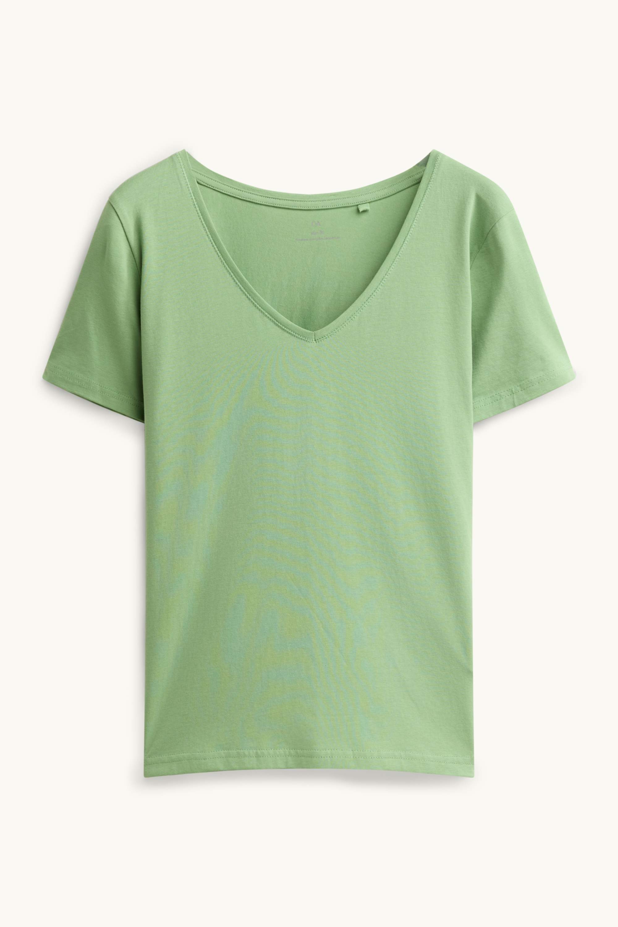 V-neck T-shirt - slim fit green