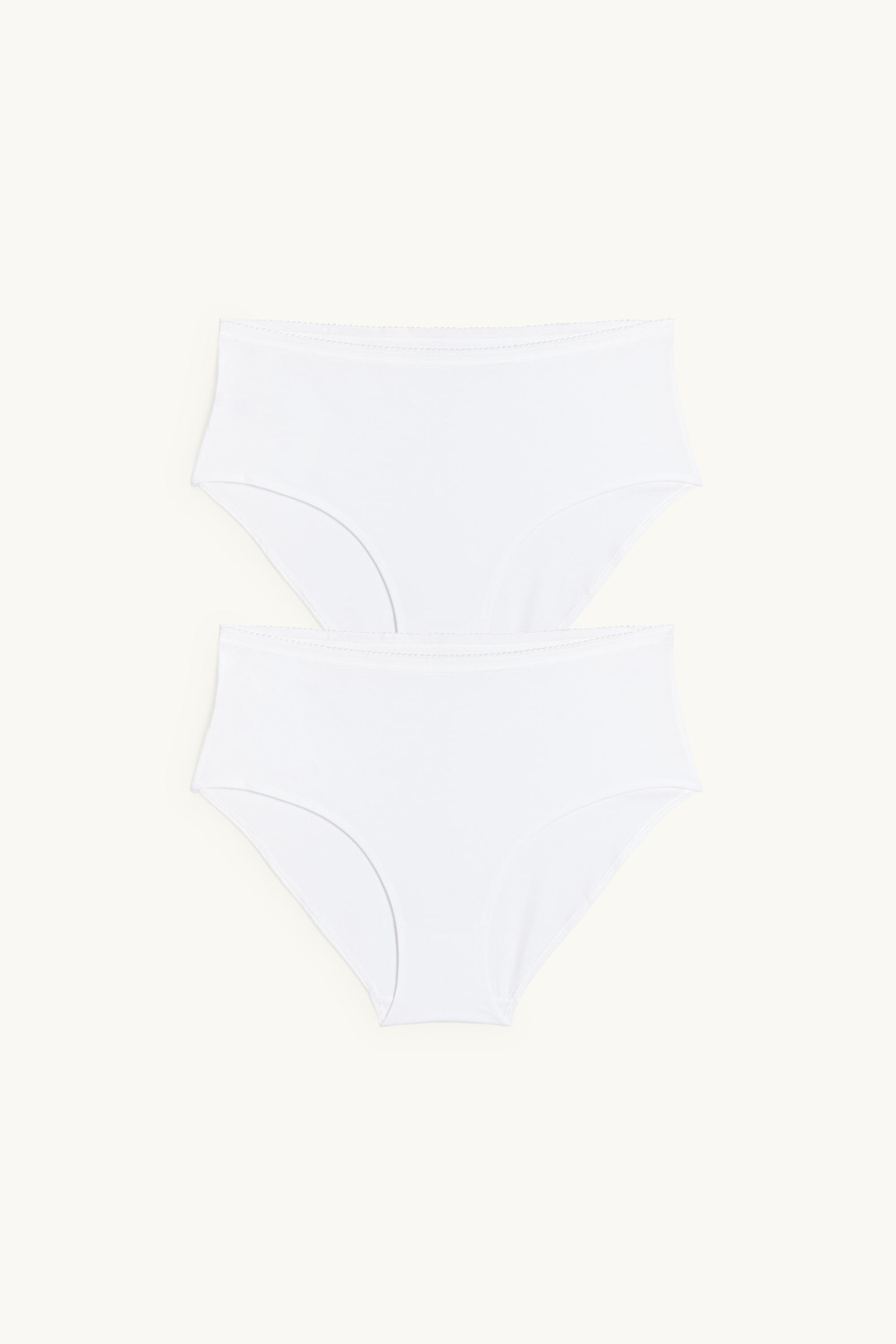 Multipack of 2 - knickers white