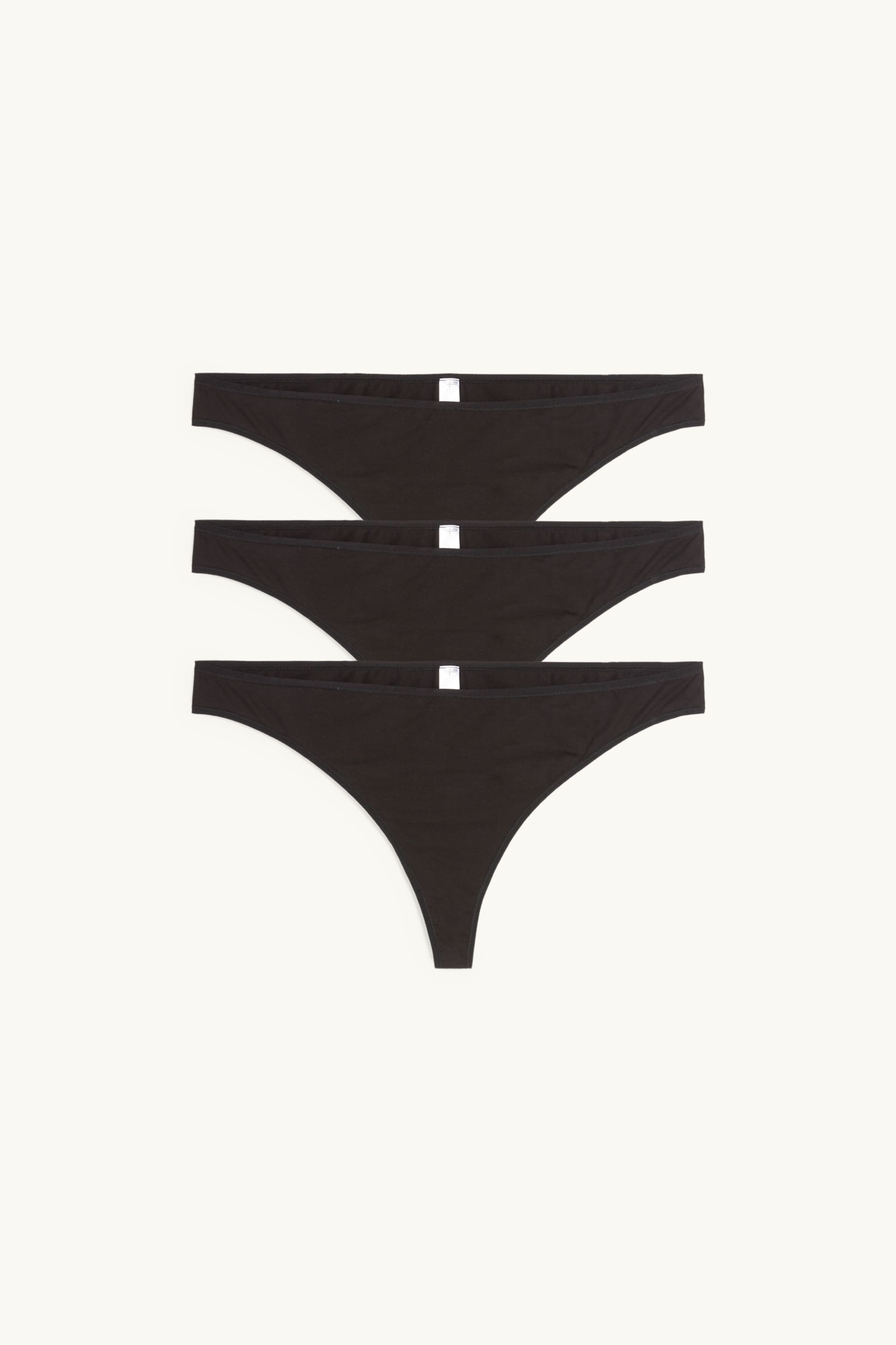 Multipack of 3 - thong black