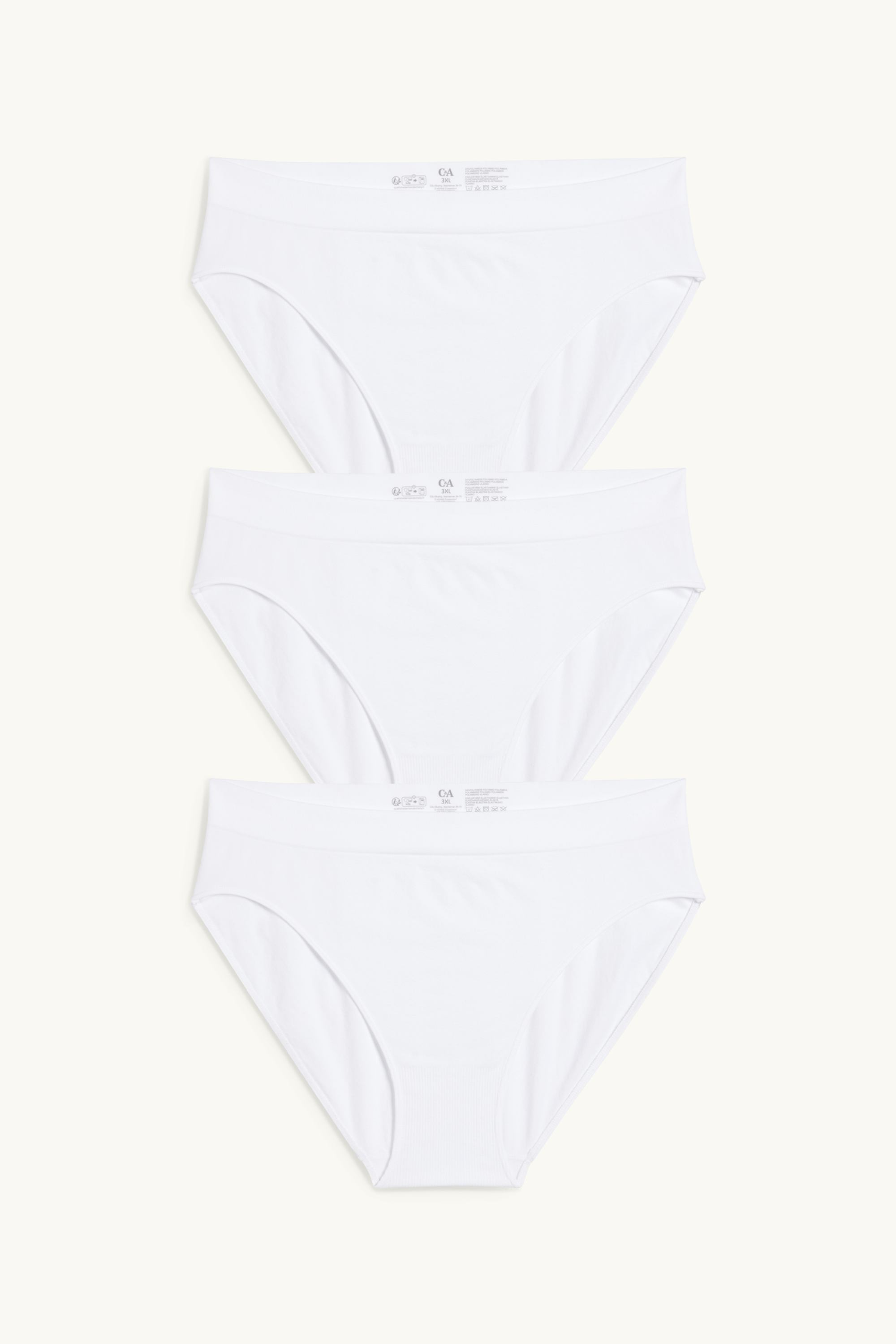 Multipack of 3 - briefs - seamless white