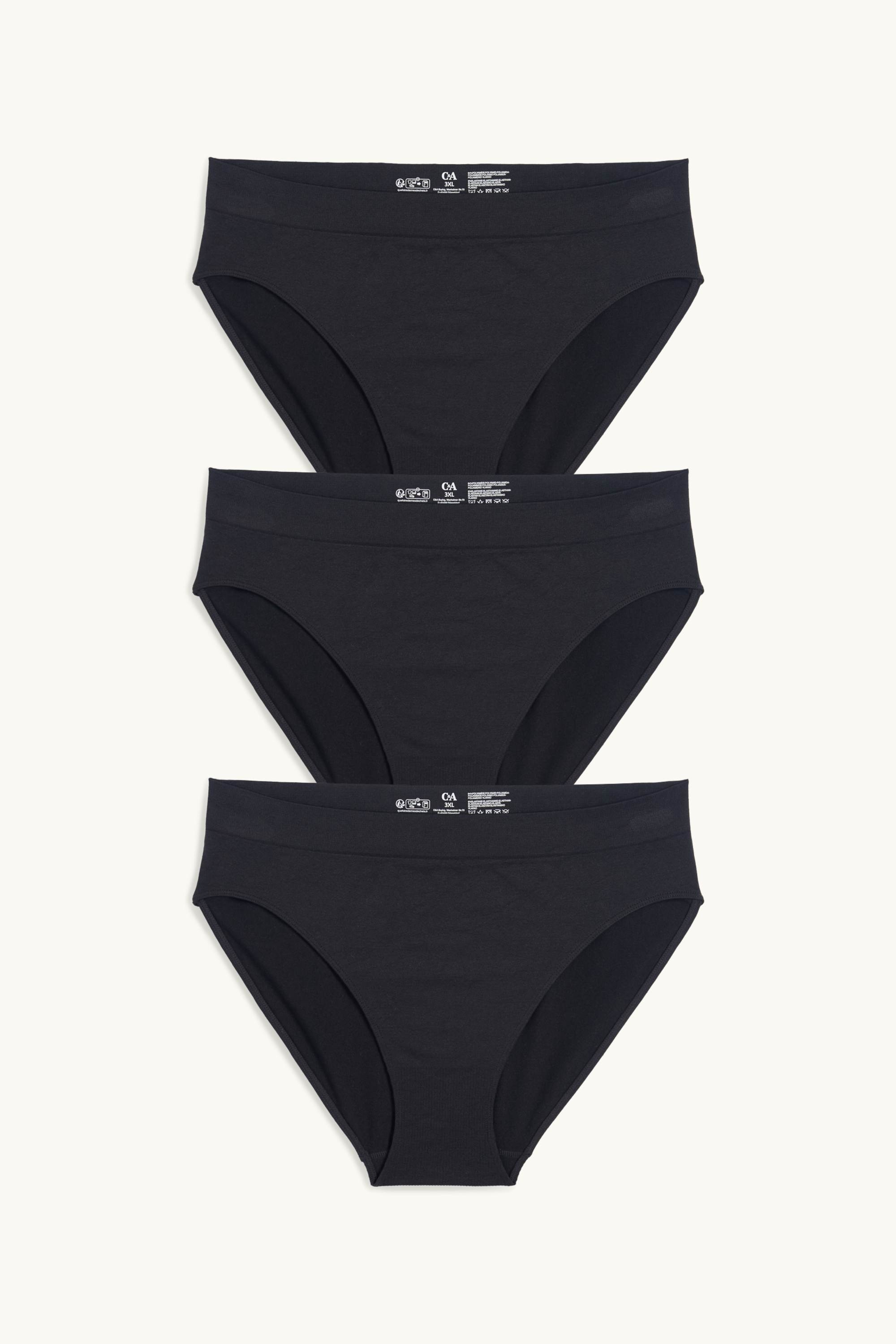 Multipack of 3 - briefs - seamless black
