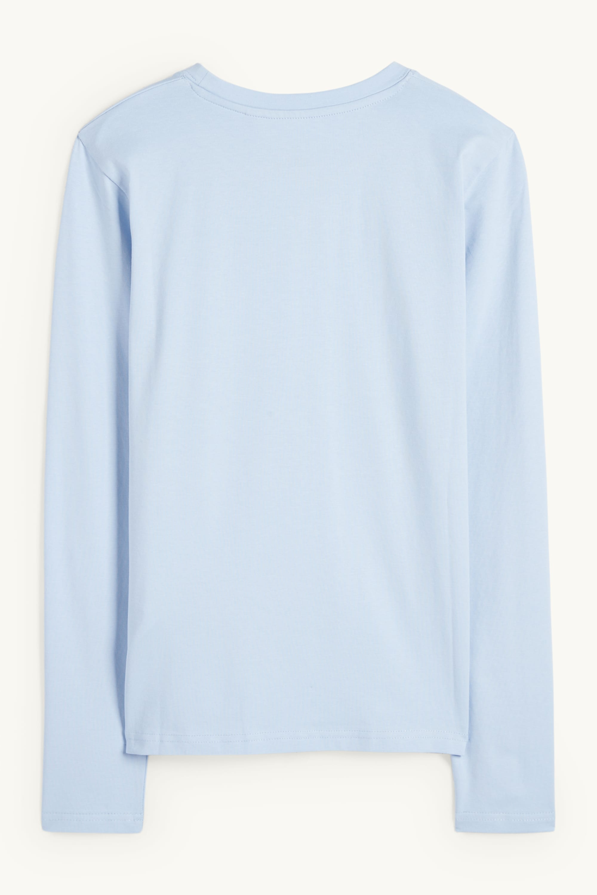 Long sleeve top - slim fit light blue (11)