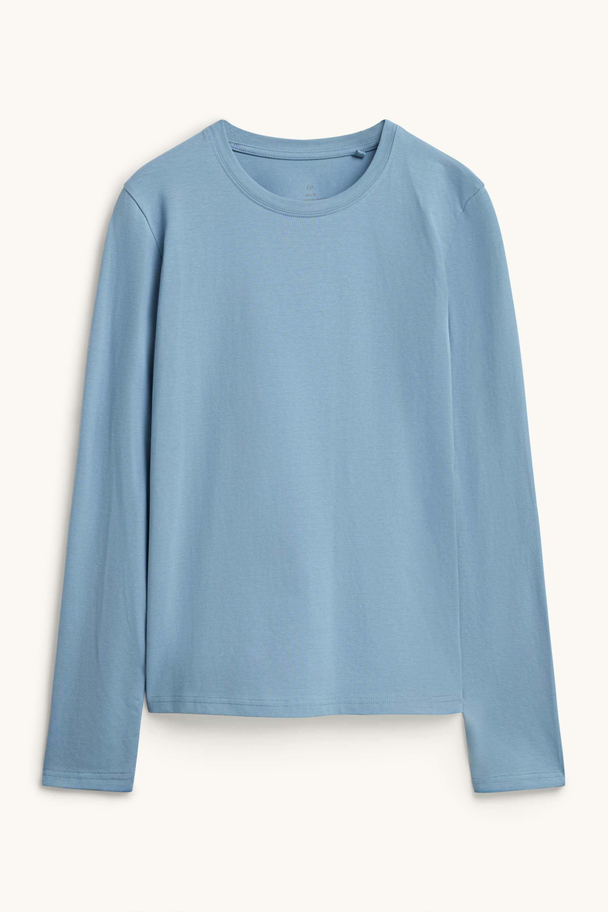 Long sleeve top - slim fit light blue (19)