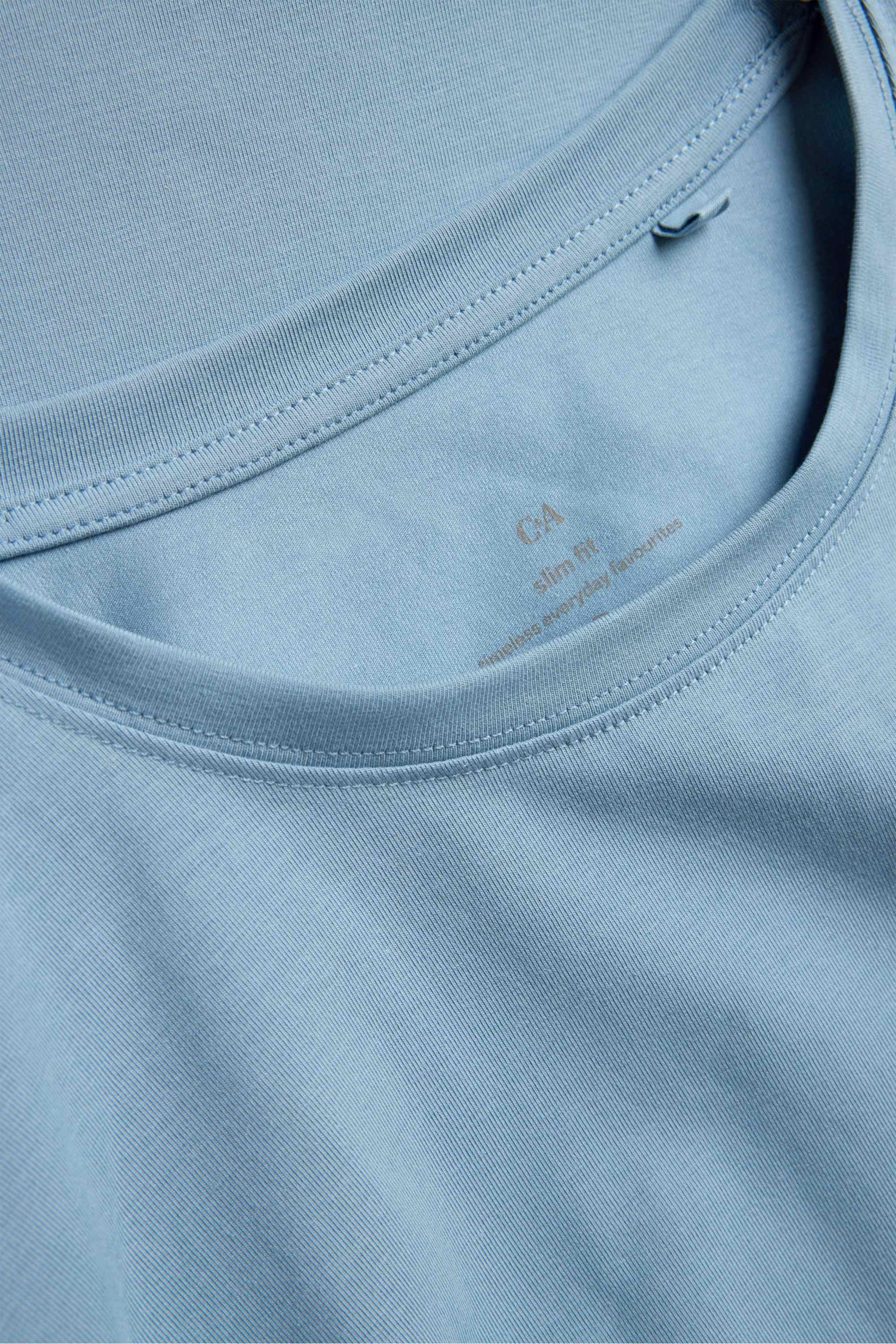 Long sleeve top - slim fit light blue (19)