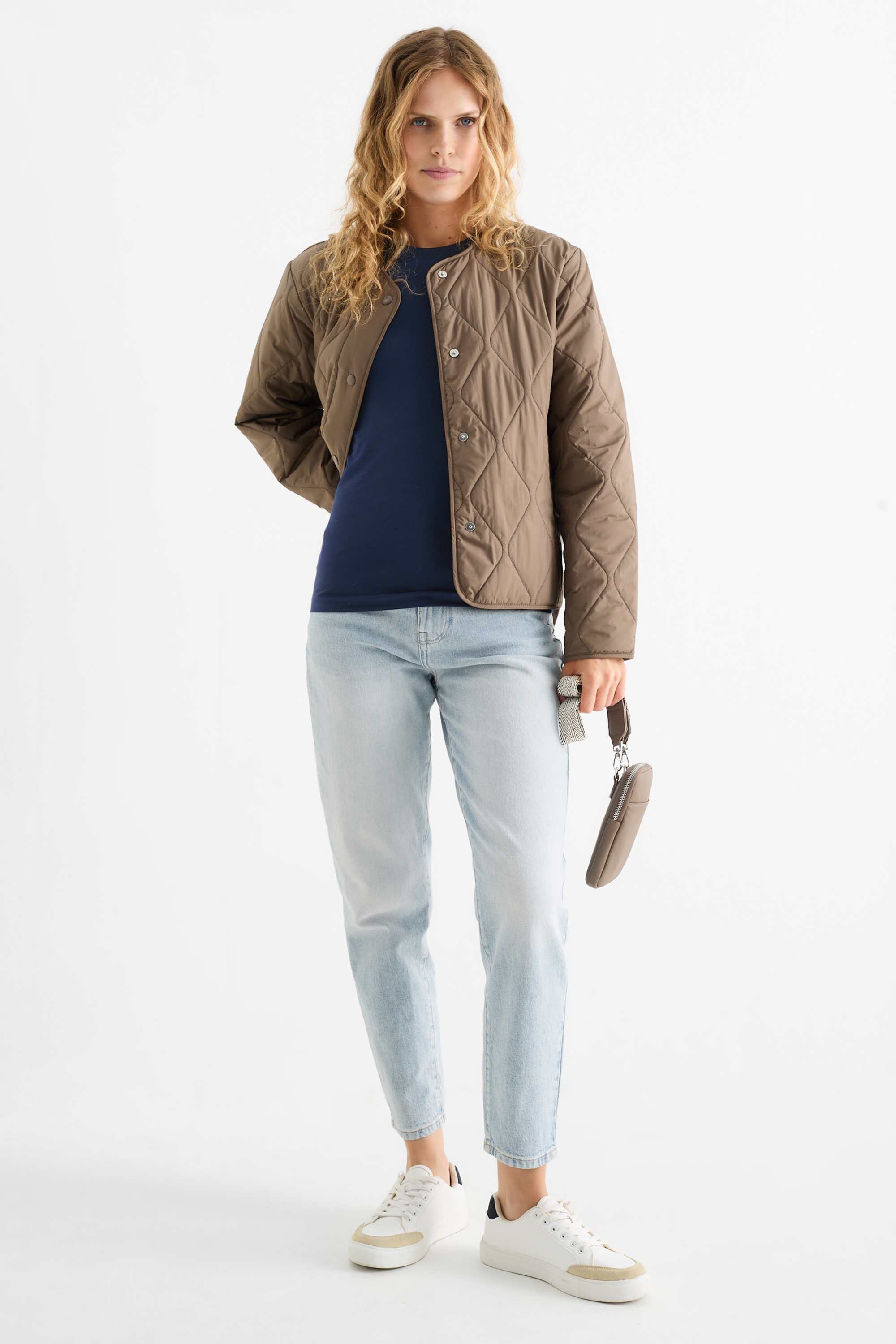 Long sleeve top - slim fit dark blue (7)