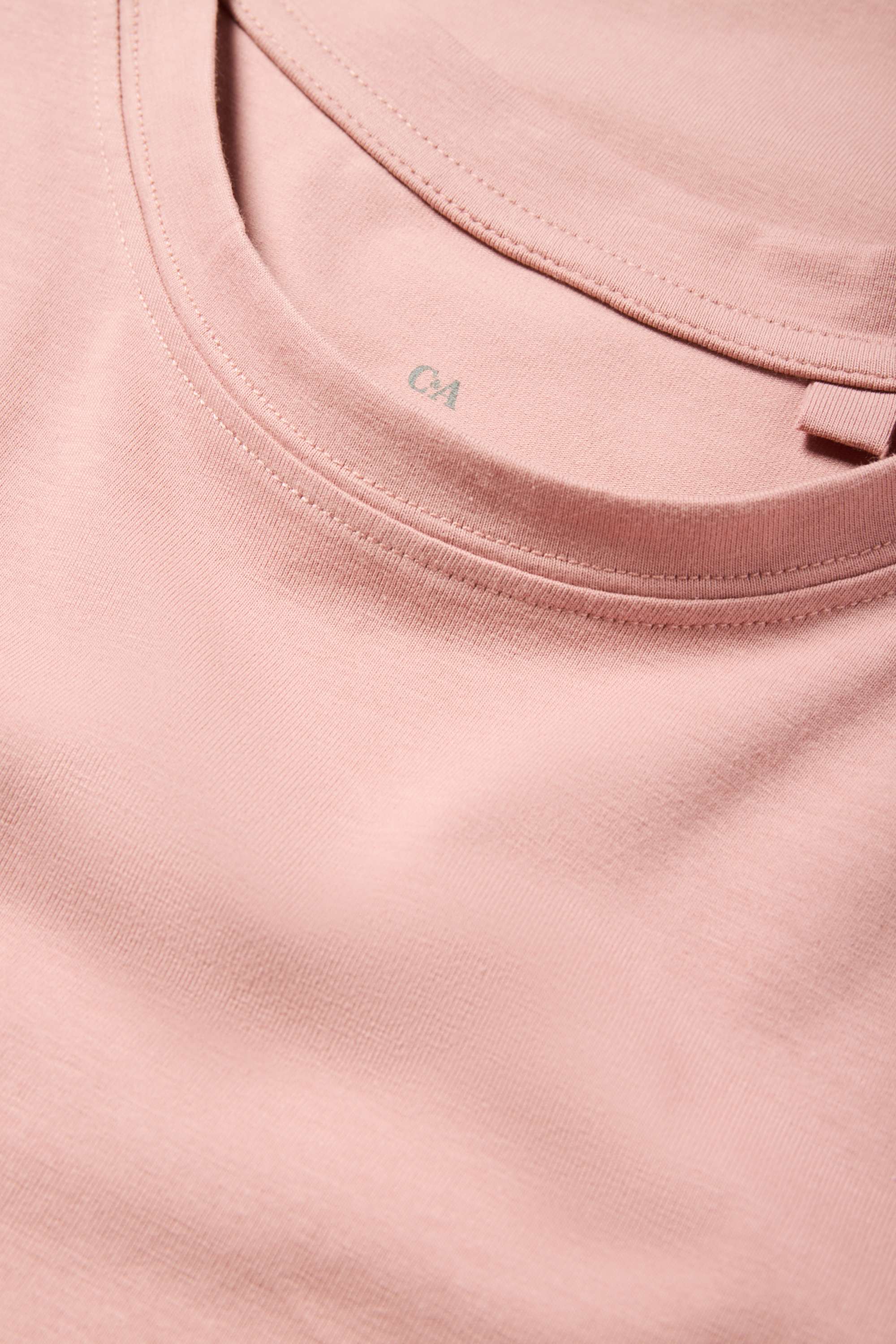 Long sleeve top - slim fit dark rose
