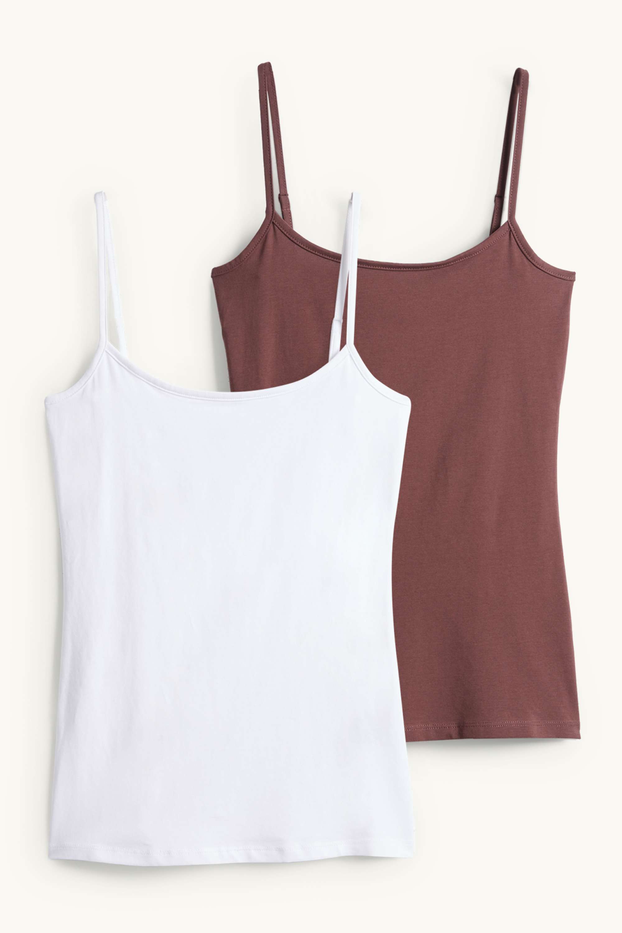 Multipack of 2 - top brown / cremewhite