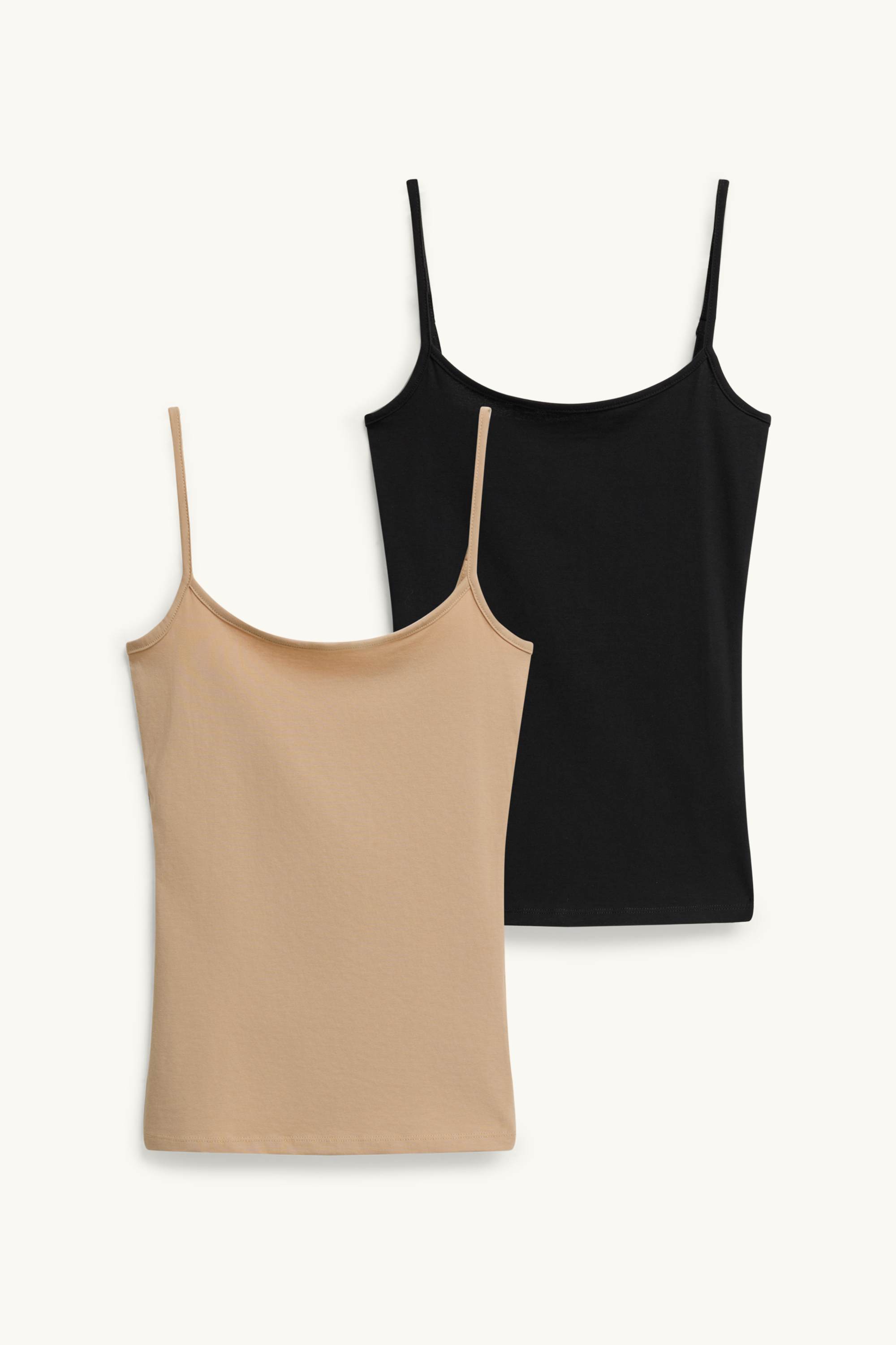 Multipack of 2 - top black / beige (2)