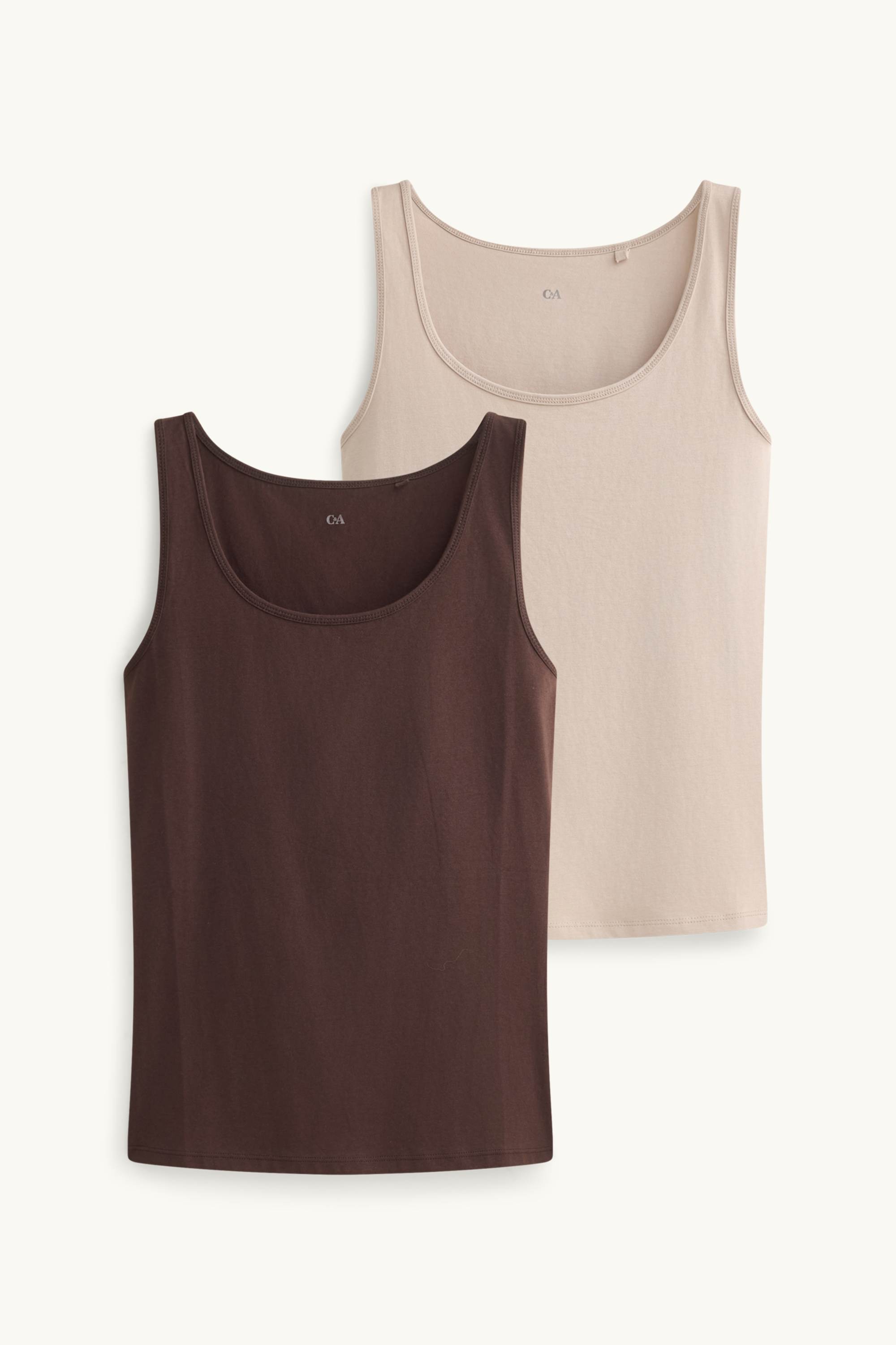 Multipack of 2 - top brown