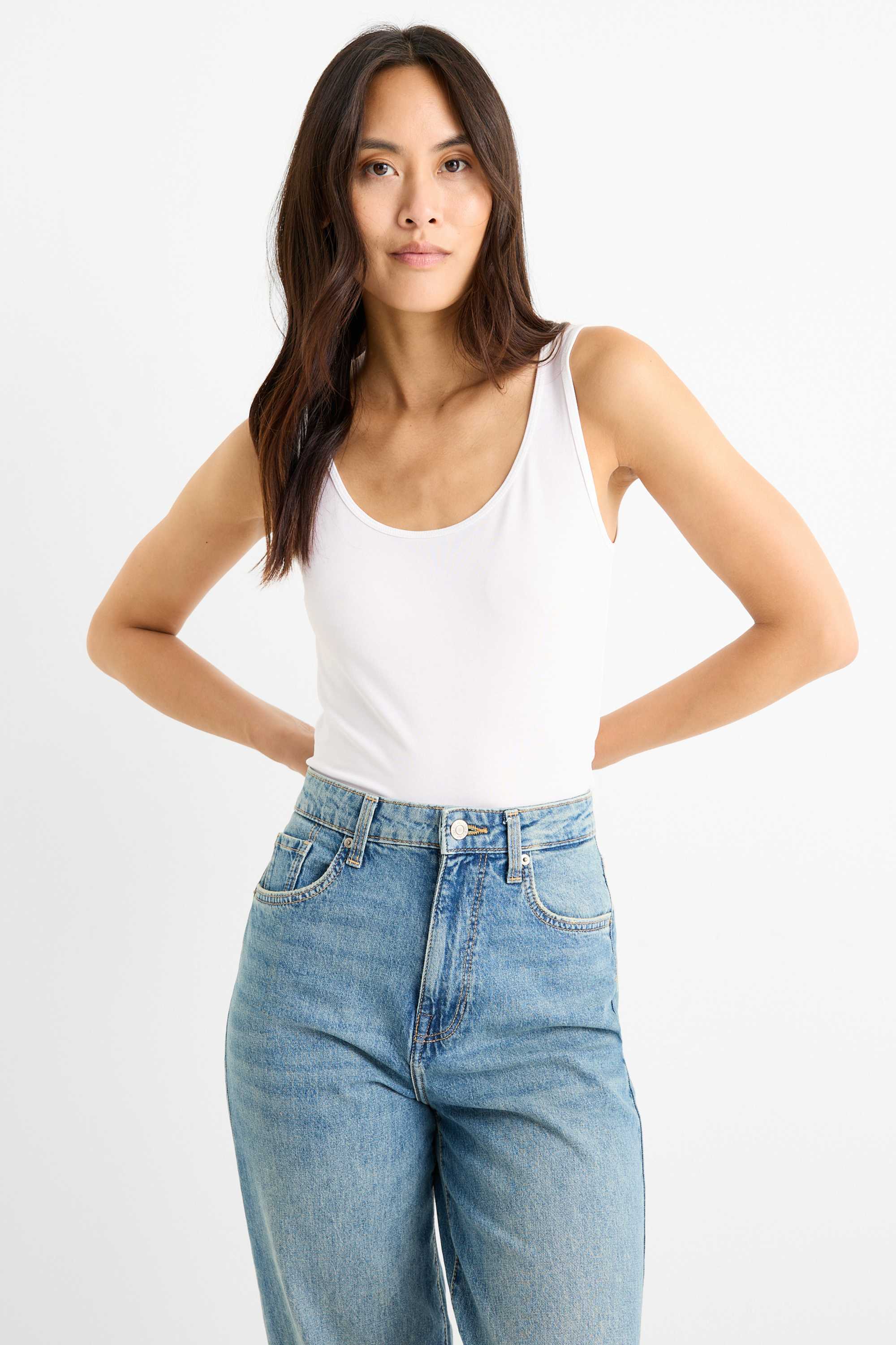 Multipack of 2 - top black / white
