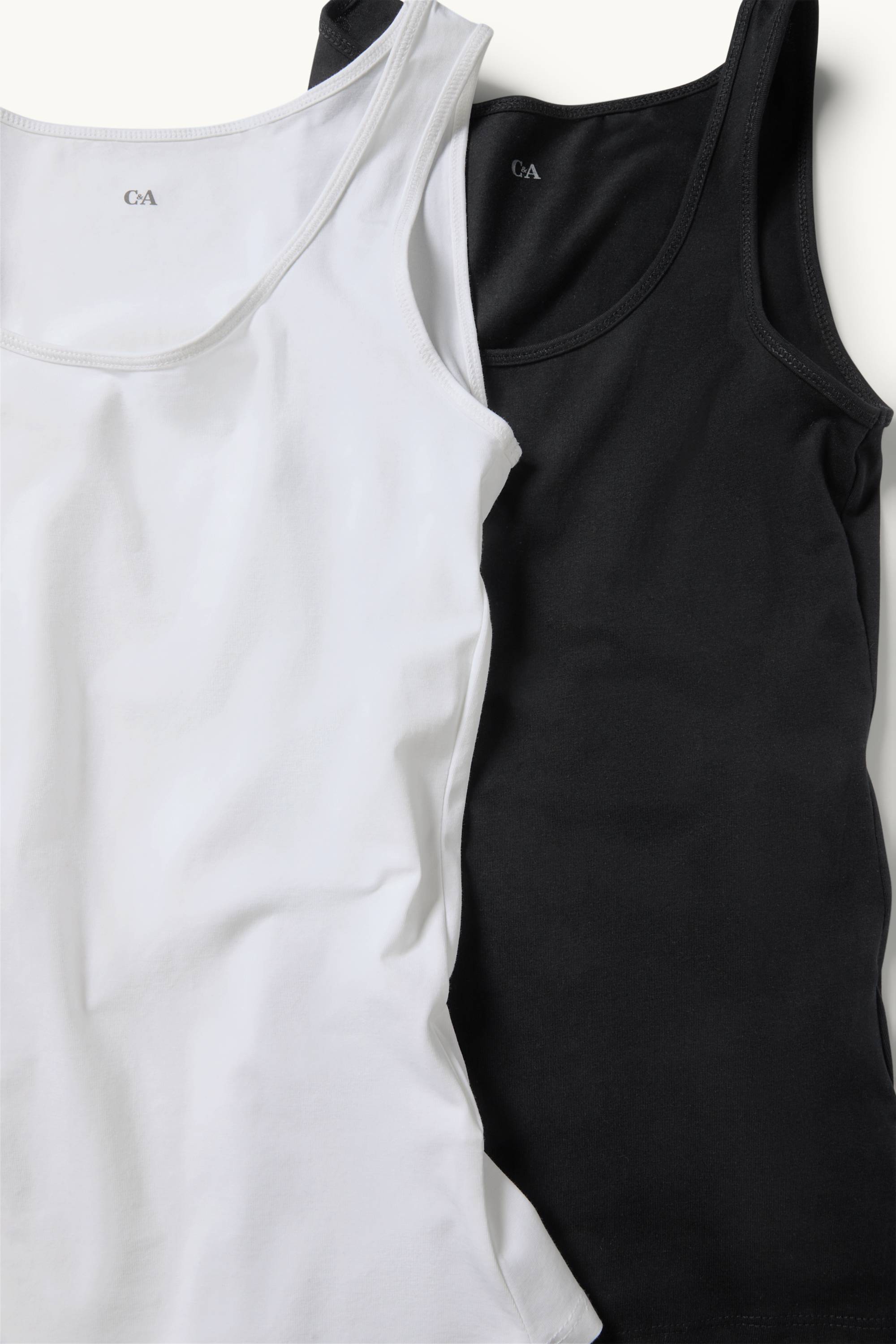 Multipack of 2 - top black / white