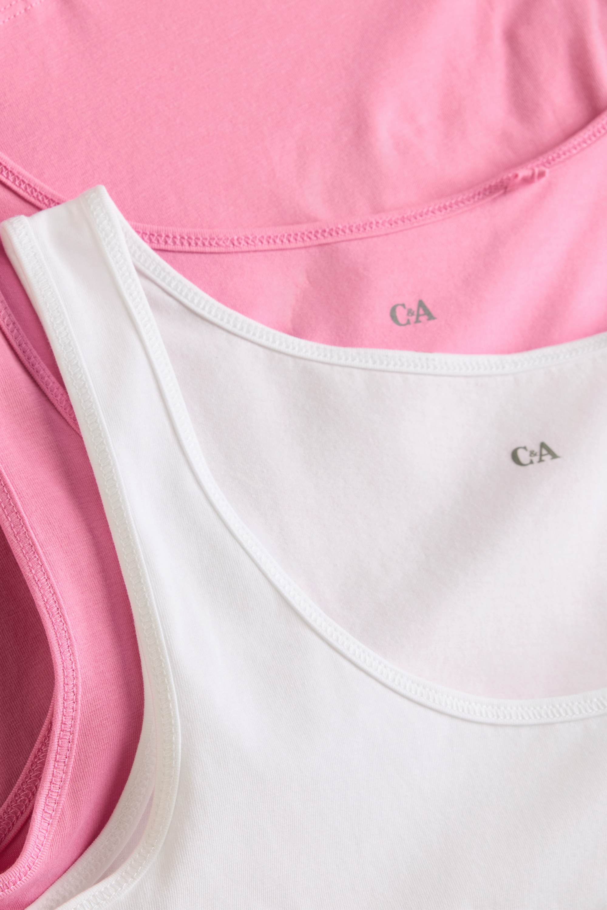 Multipack of 2 - top white / pink