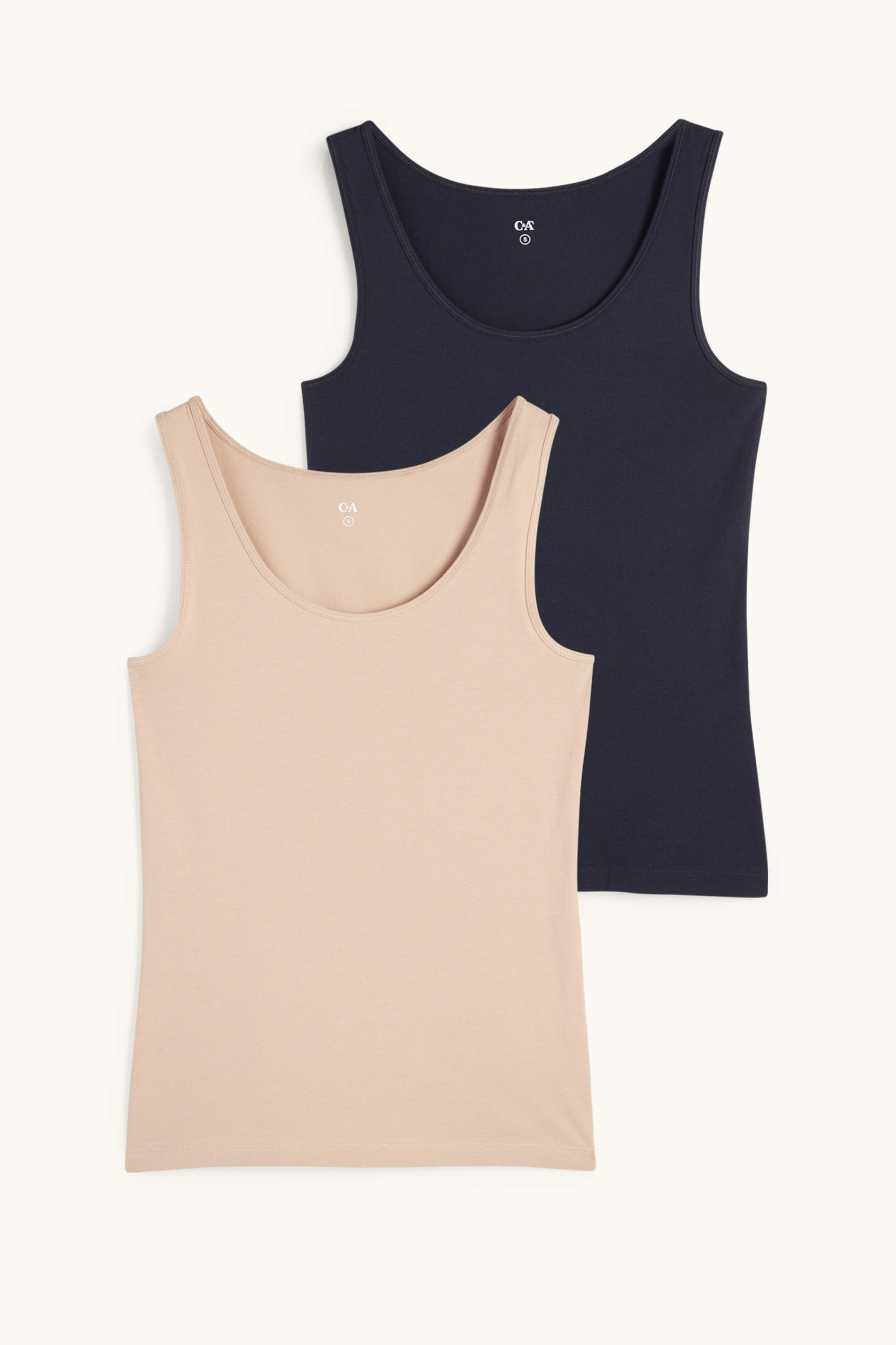 Multipack of 2 - top beige / blue