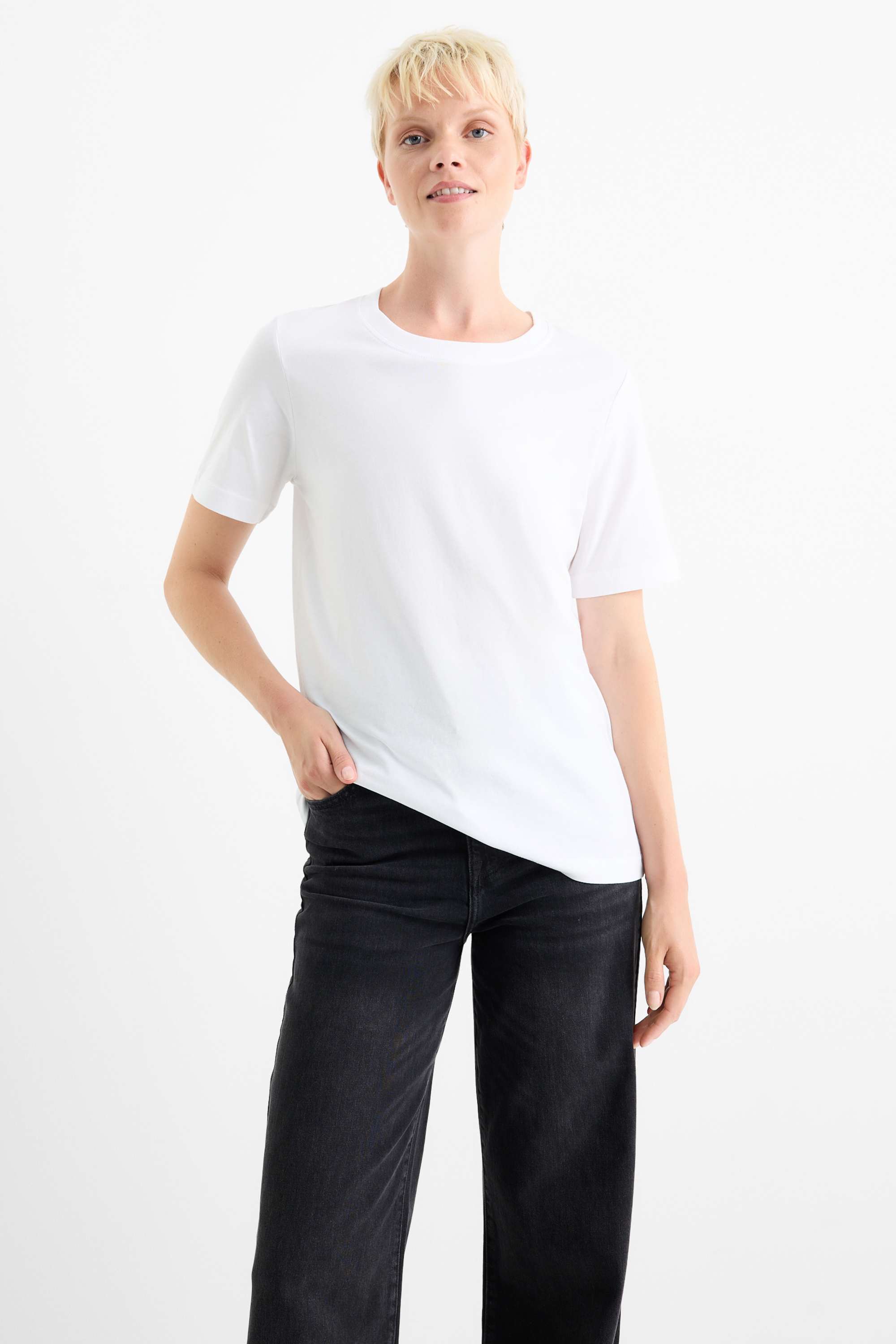 T-shirt - regular fit white