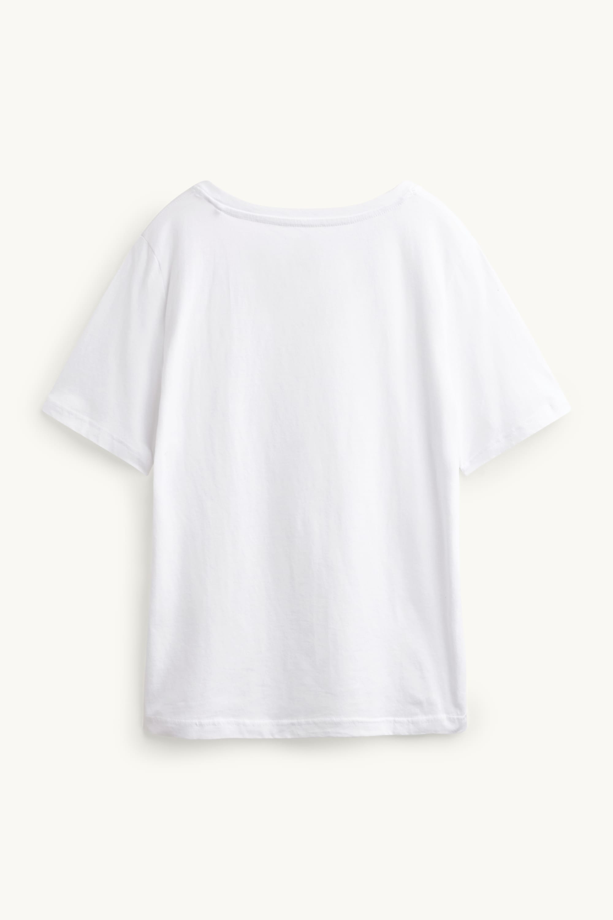 V-neck T-shirt - regular fit white