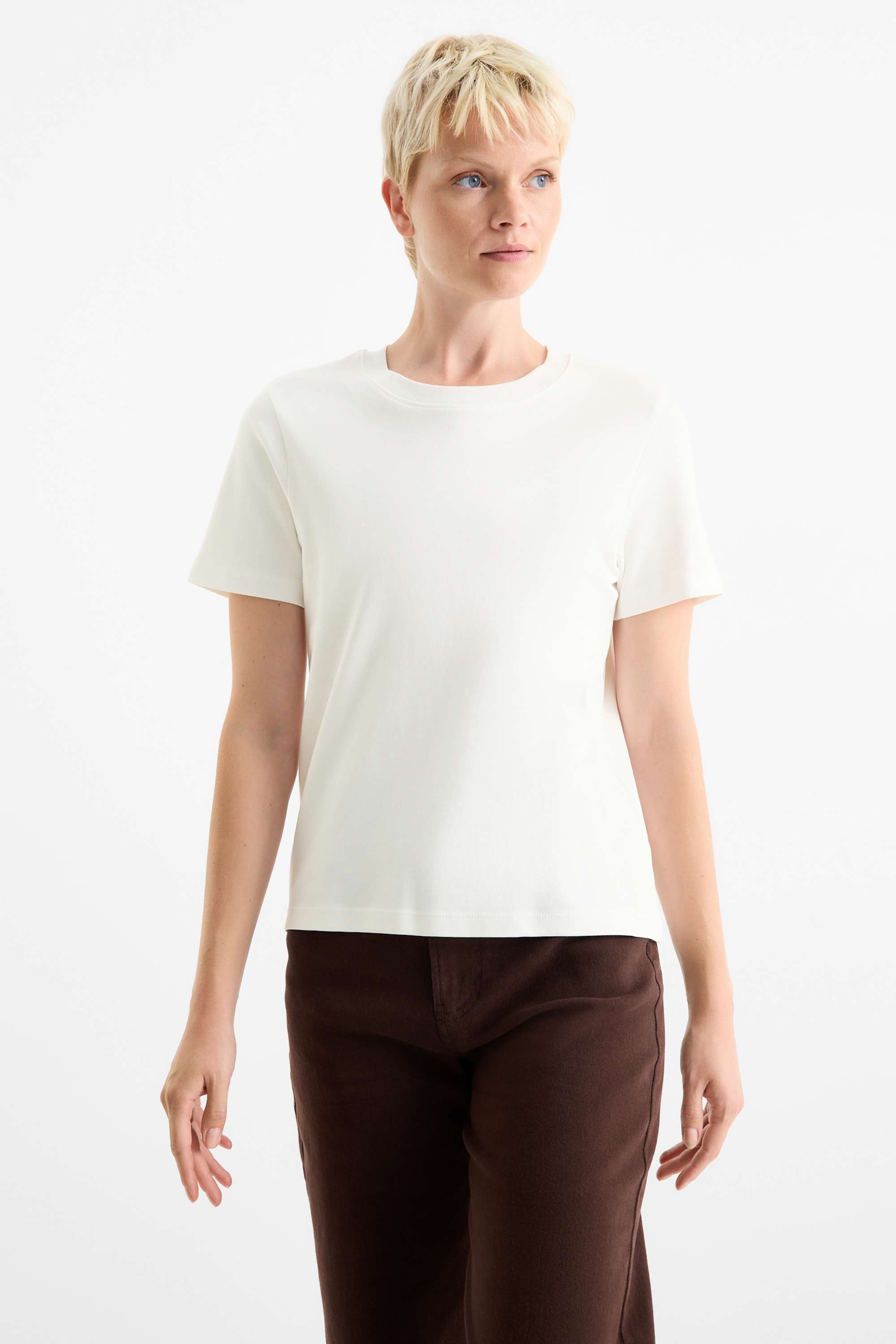 T-shirt - slim fit white