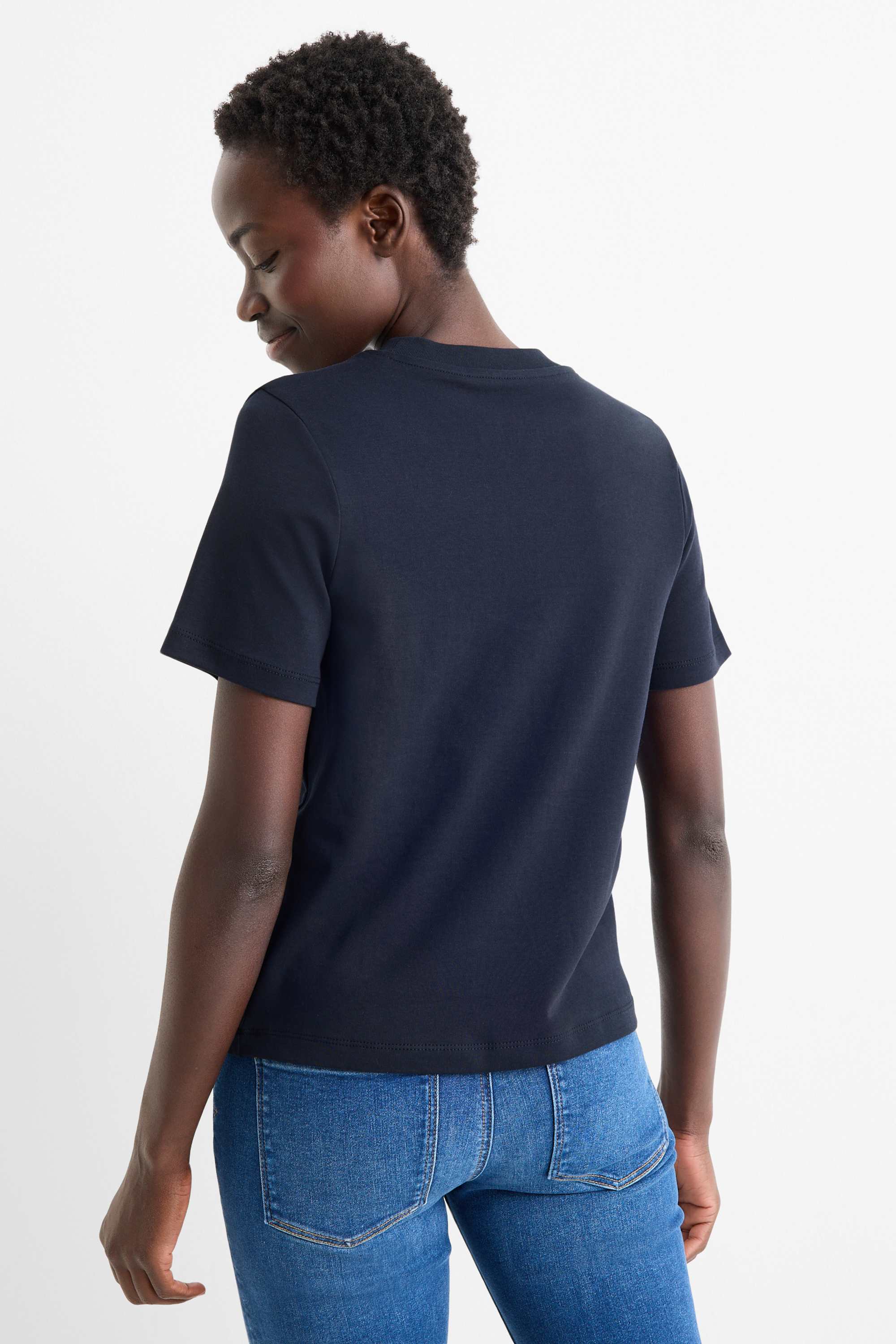 T-shirt - slim fit dark blue