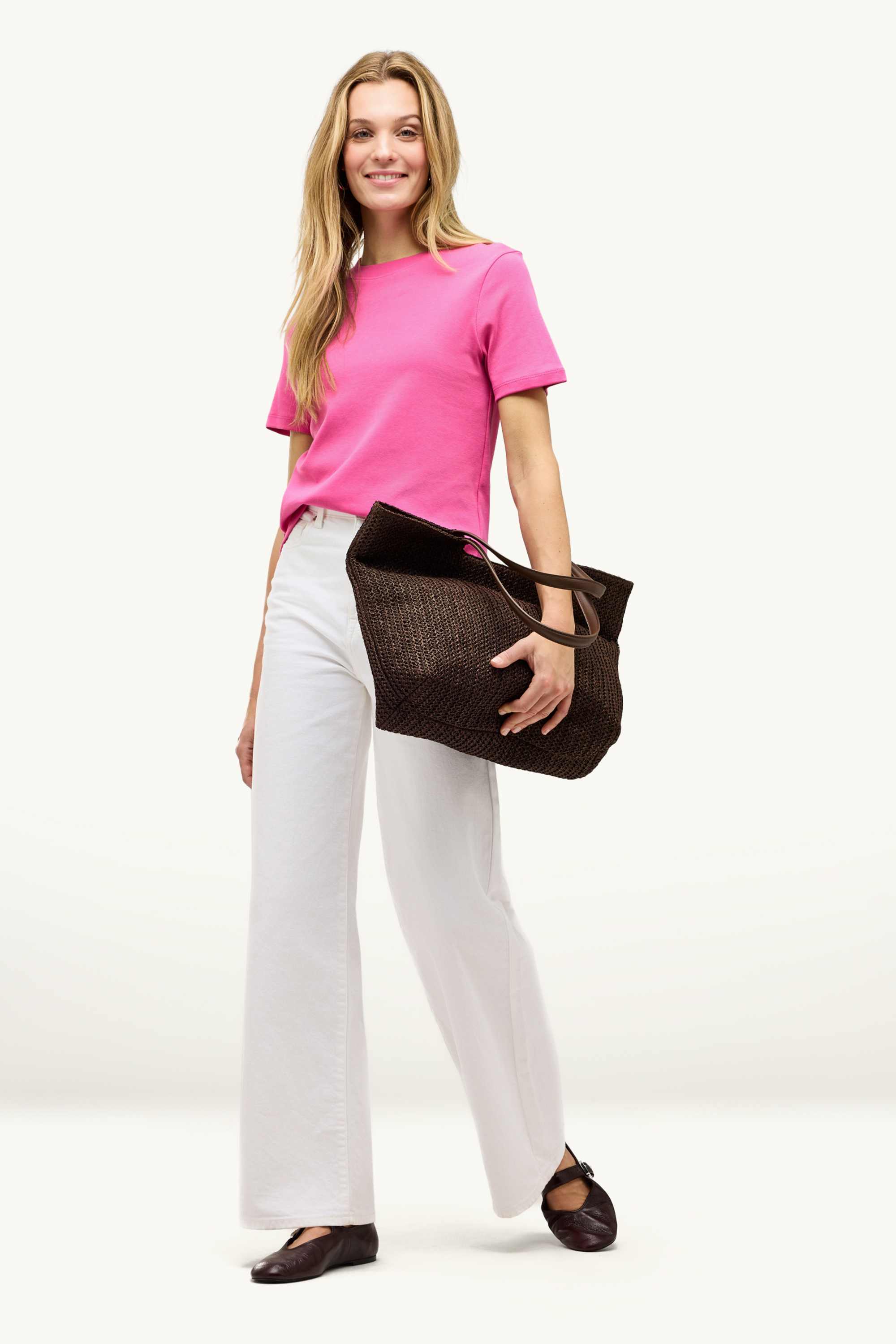 T-shirt - slim fit taupe
