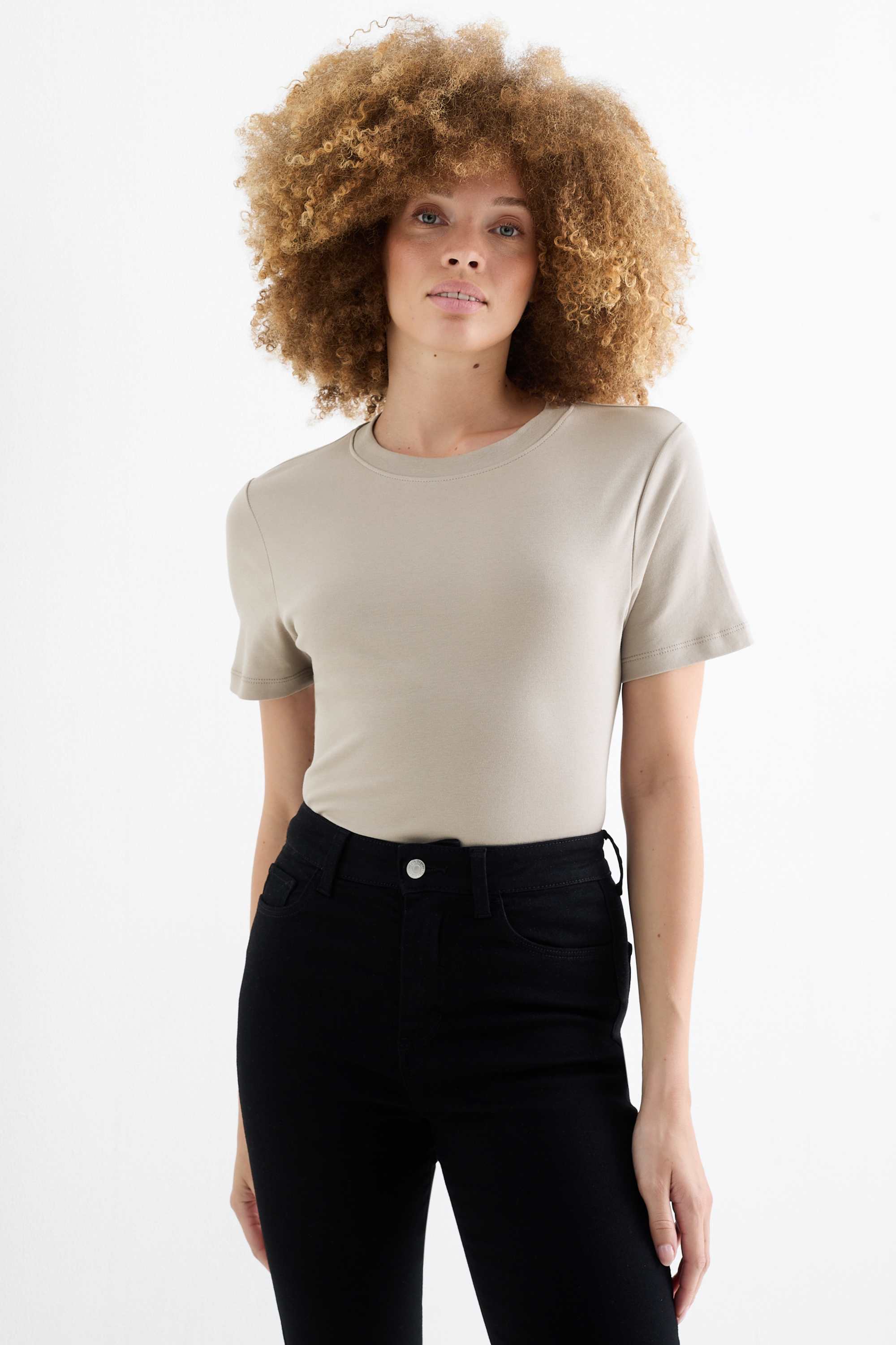 T-shirt - slim fit gray