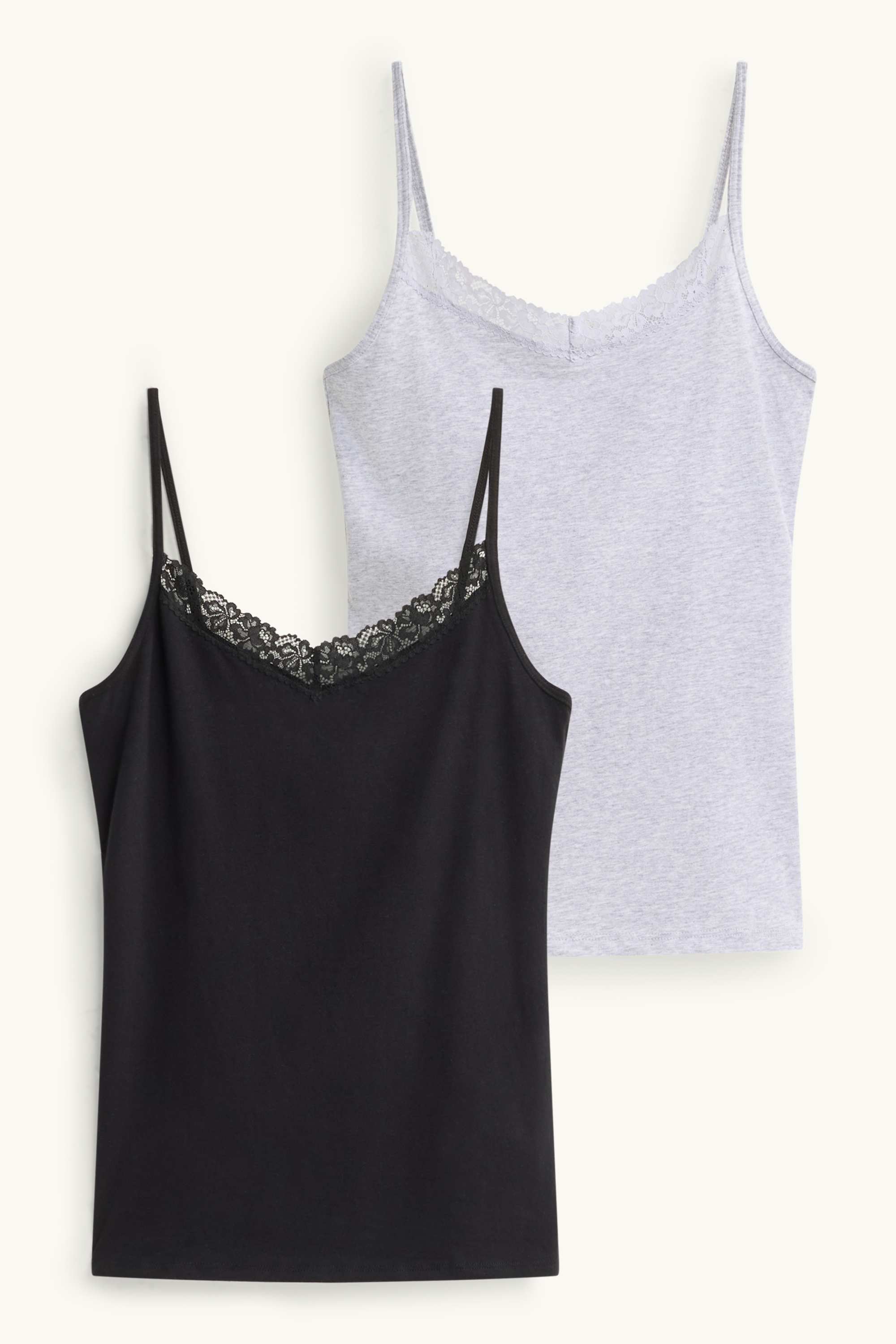 Multipack of 2 - camisole black / gray