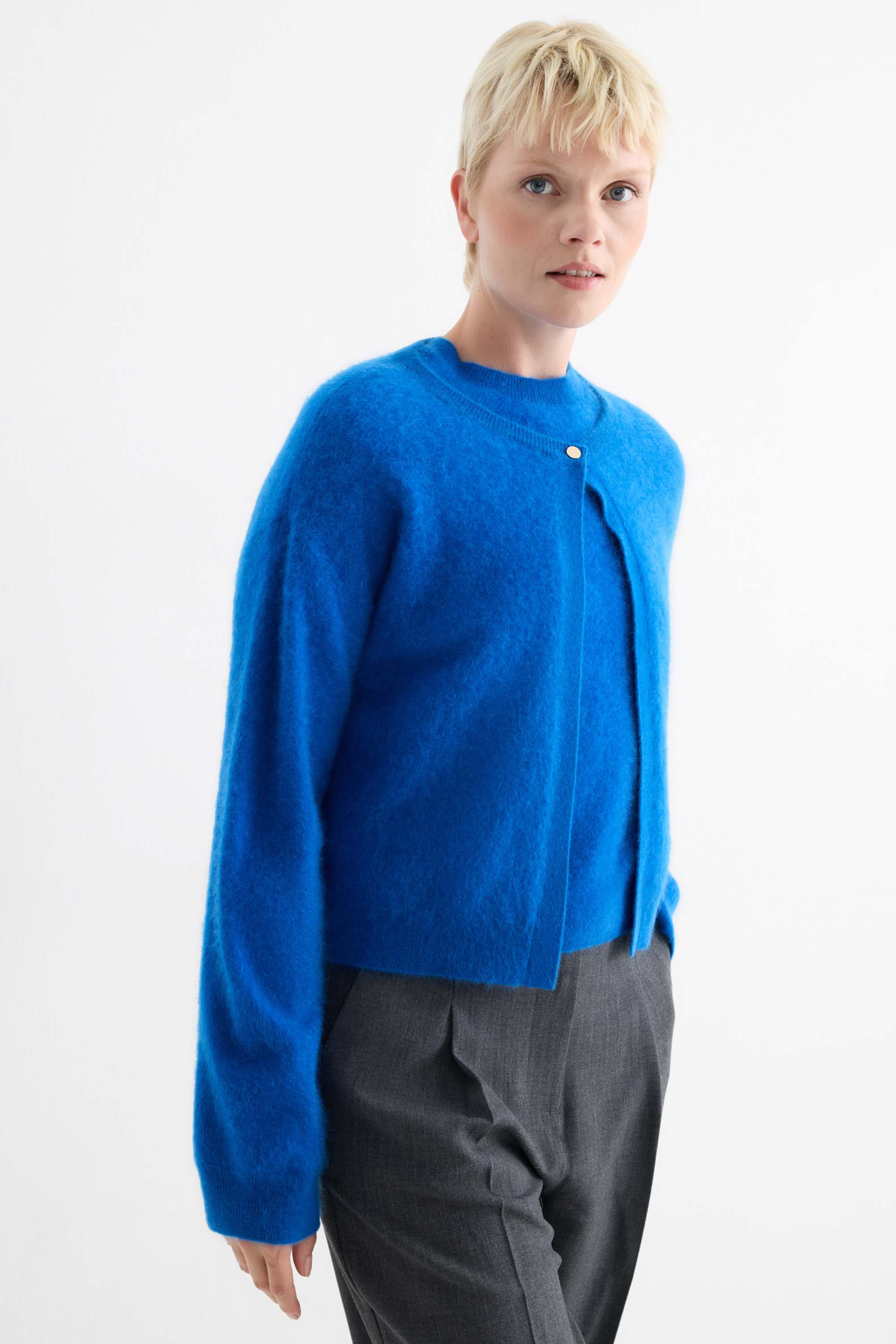 Cashmere cardigan blue