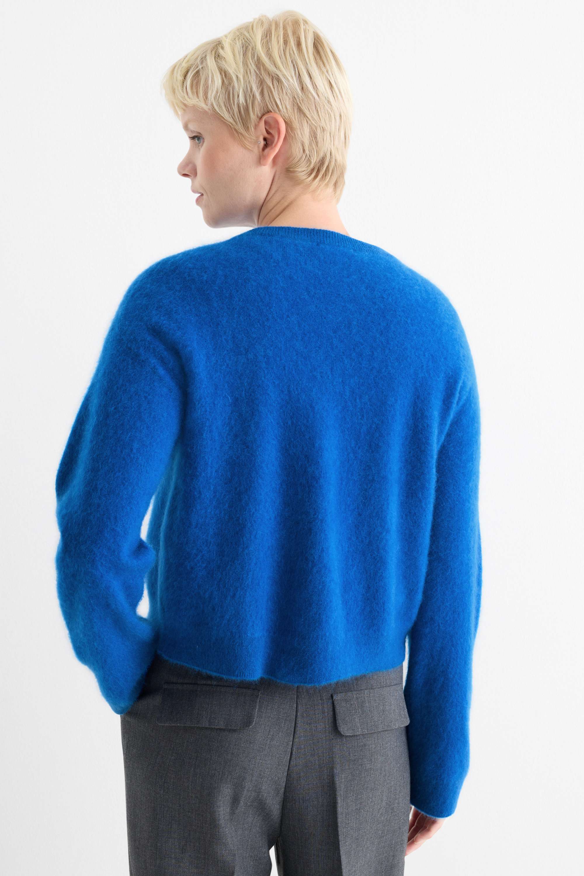 Cashmere cardigan blue