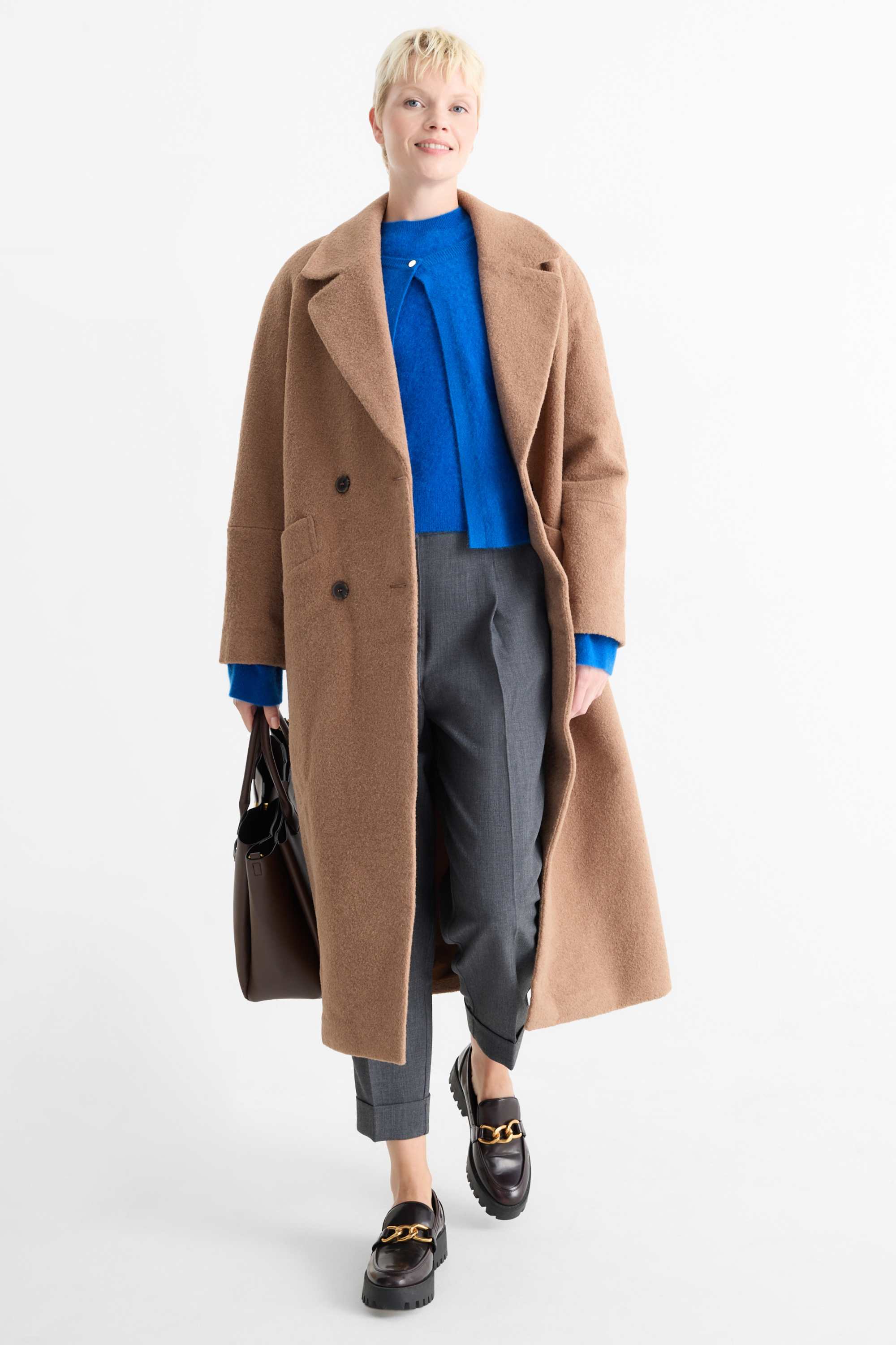Cashmere cardigan blue