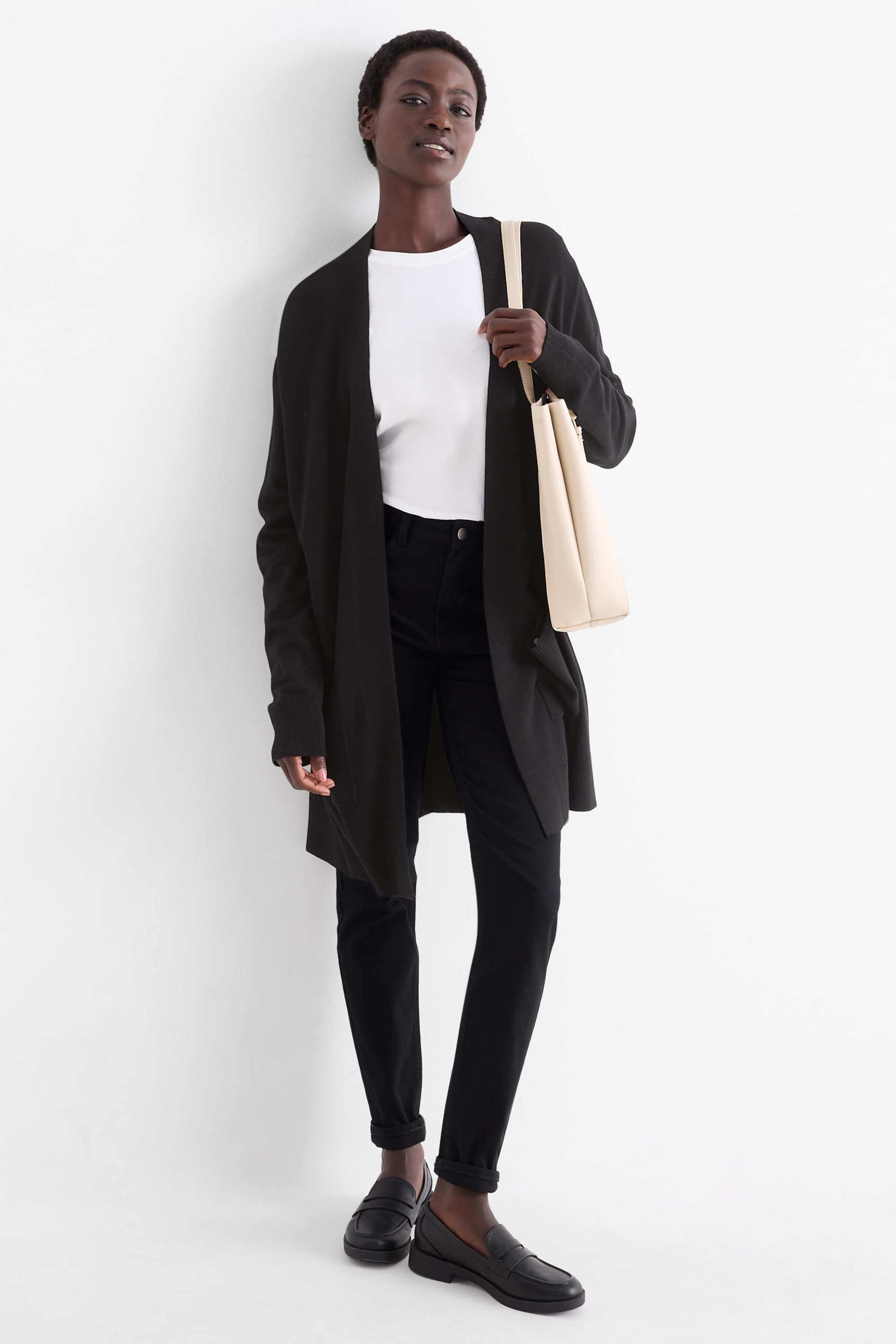 Long cardigan black