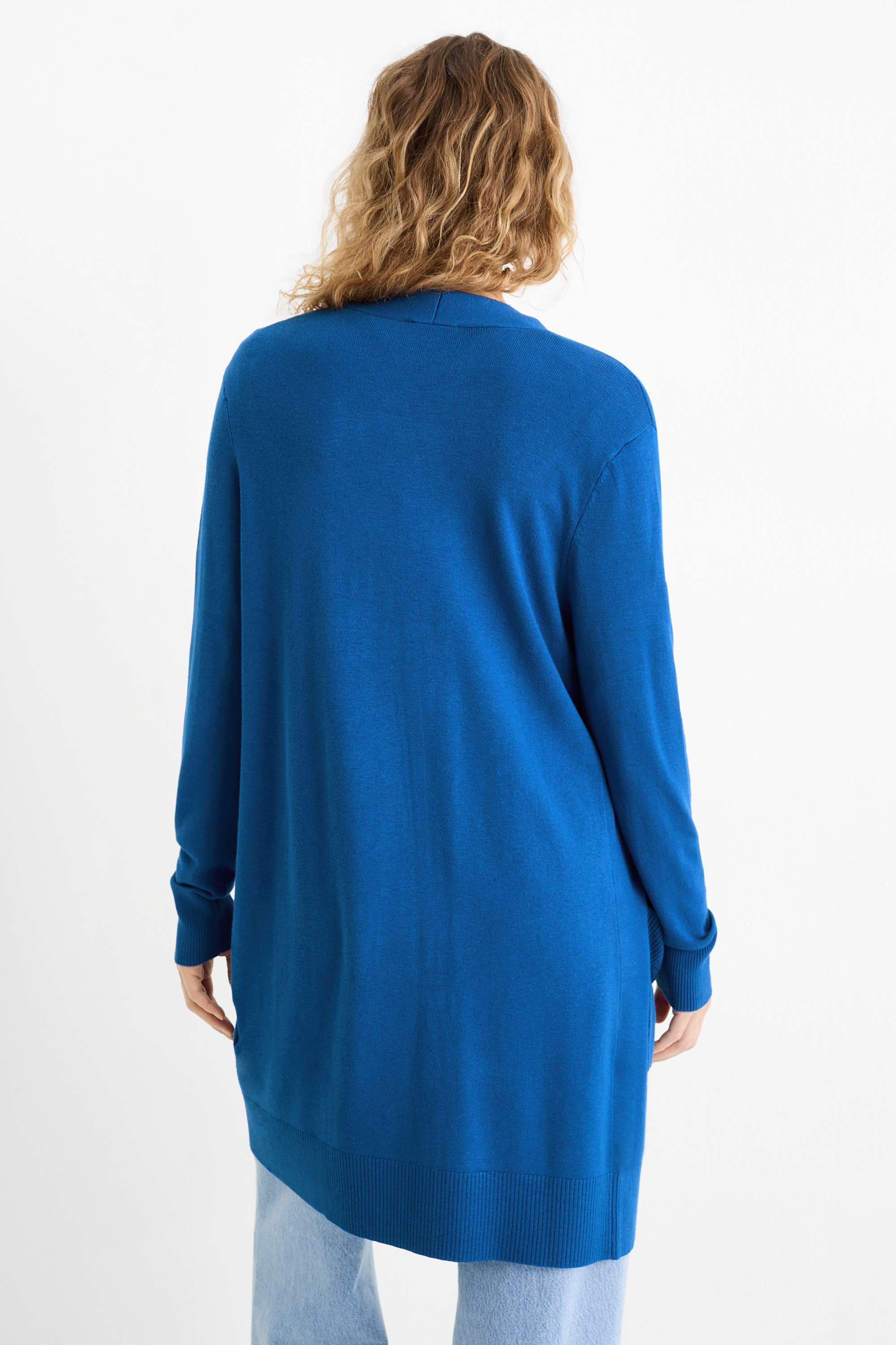 Long cardigan blue