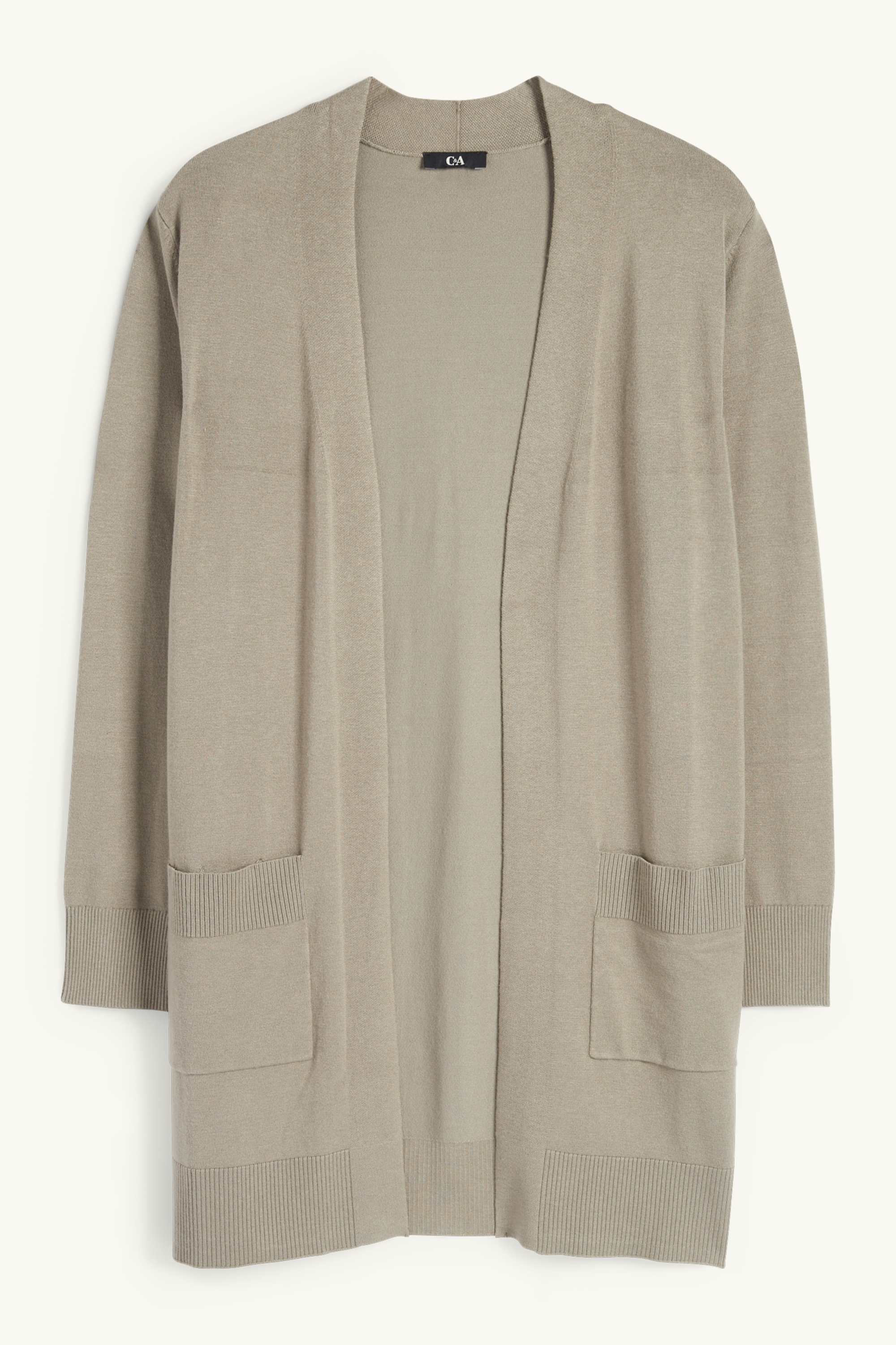 Long cardigan khaki