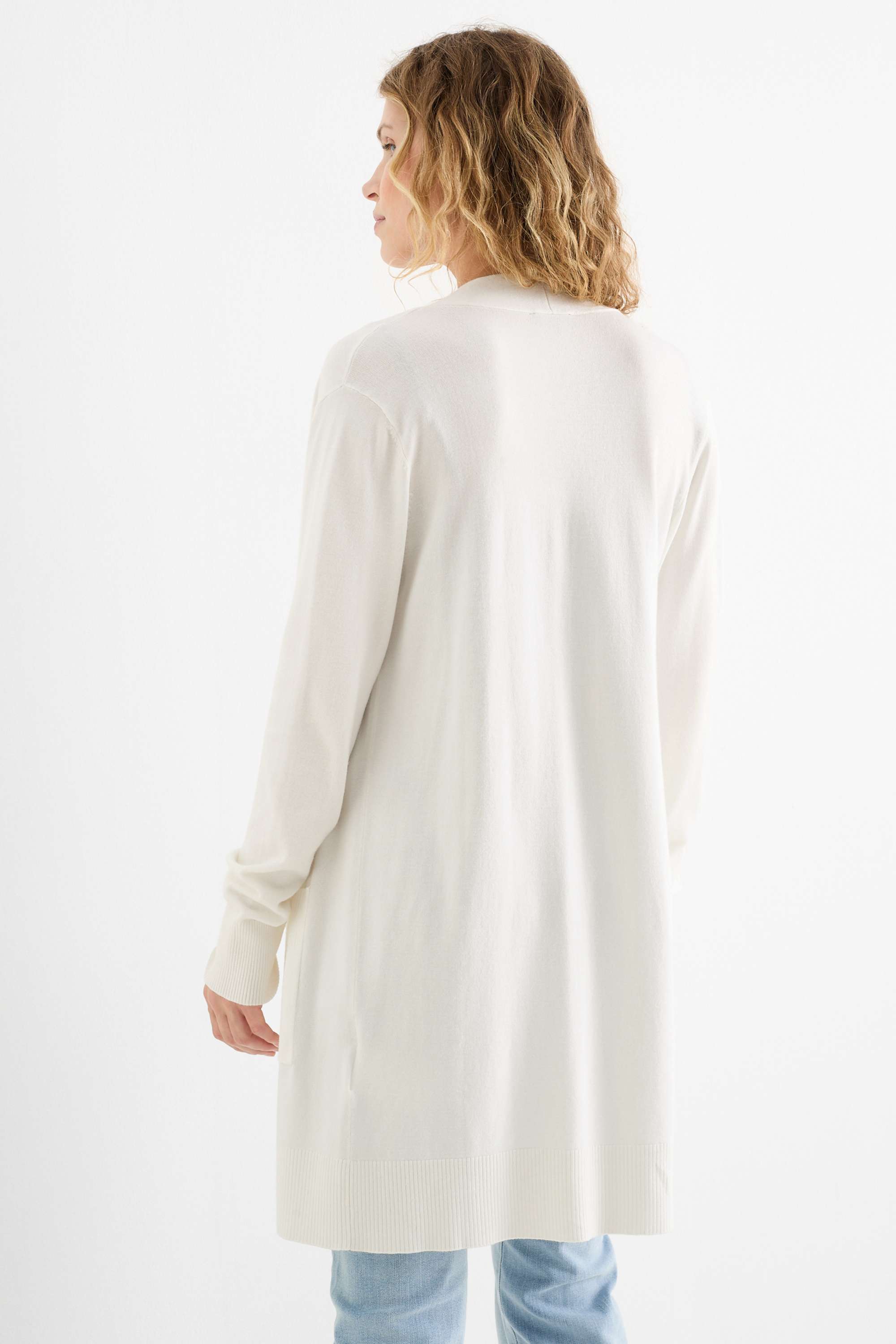 Long cardigan white