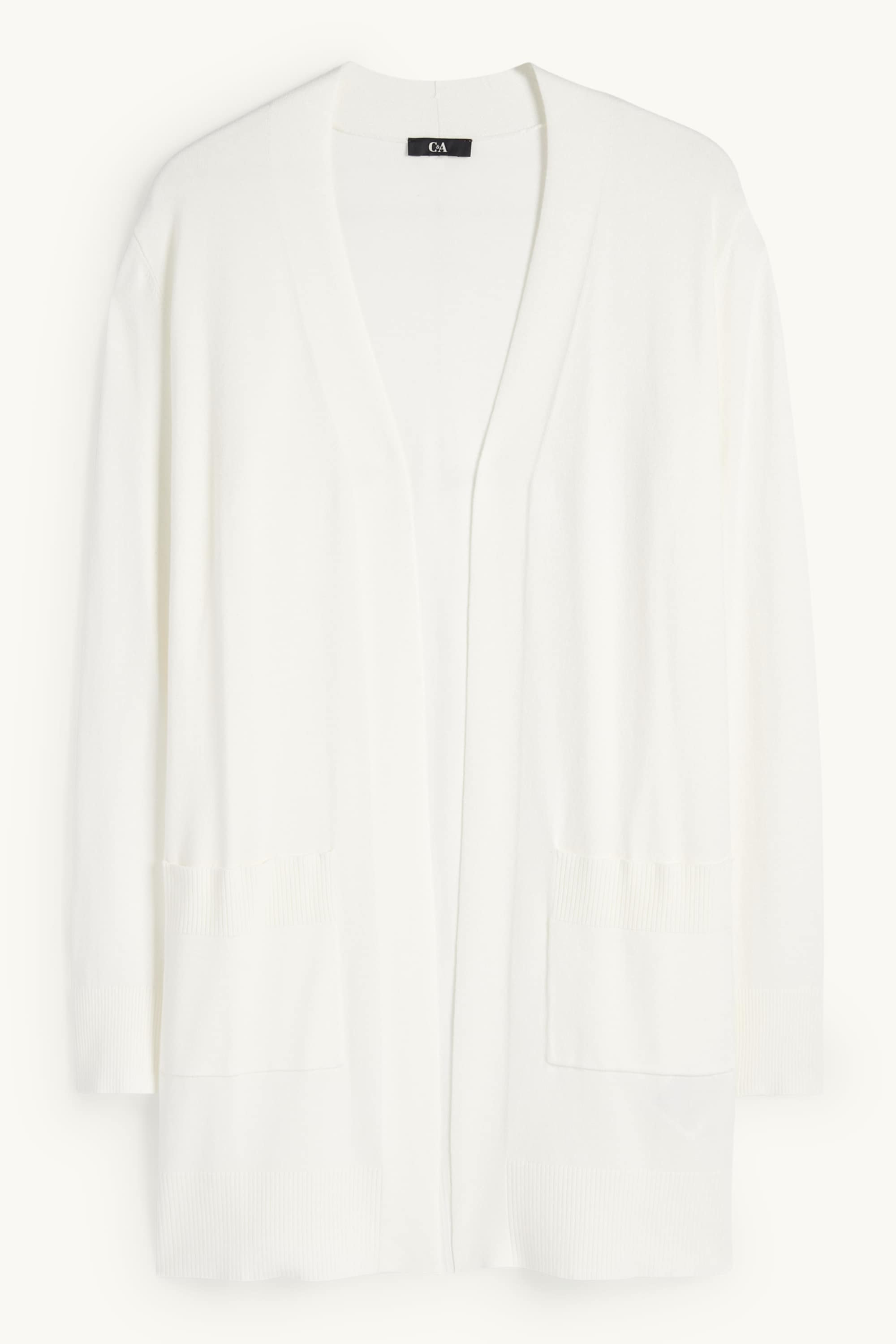 Long cardigan white