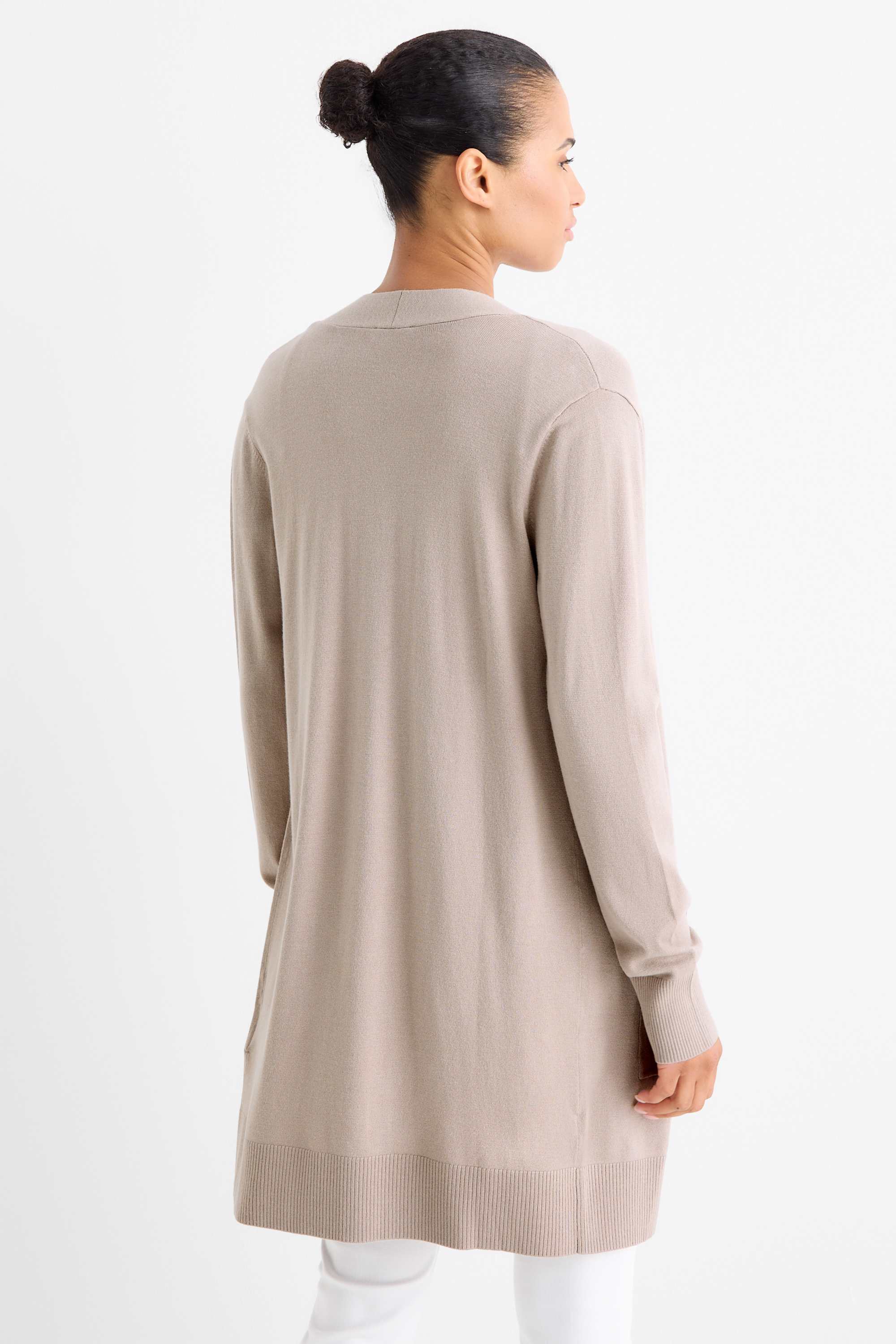 Long cardigan beige