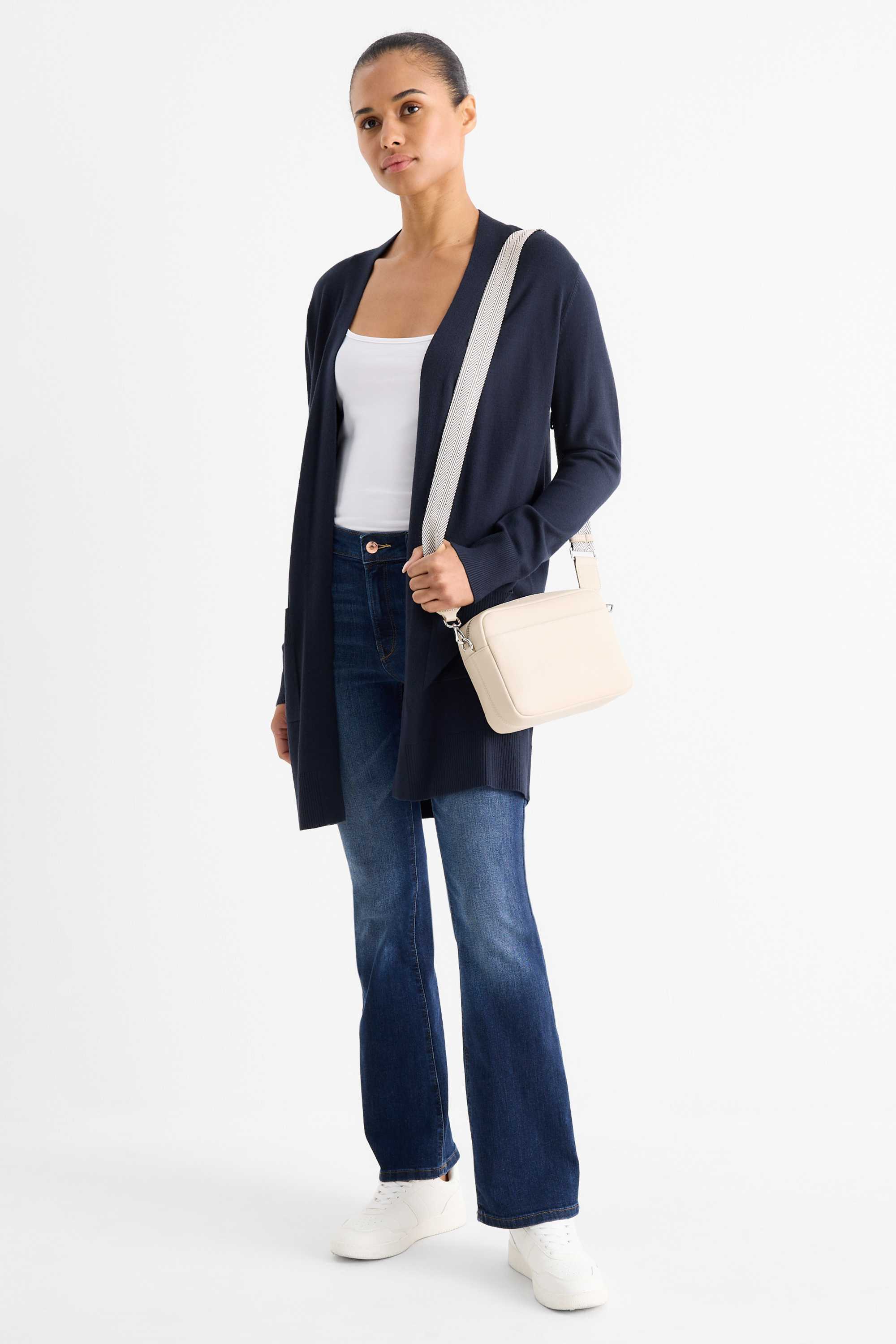 Long cardigan dark blue