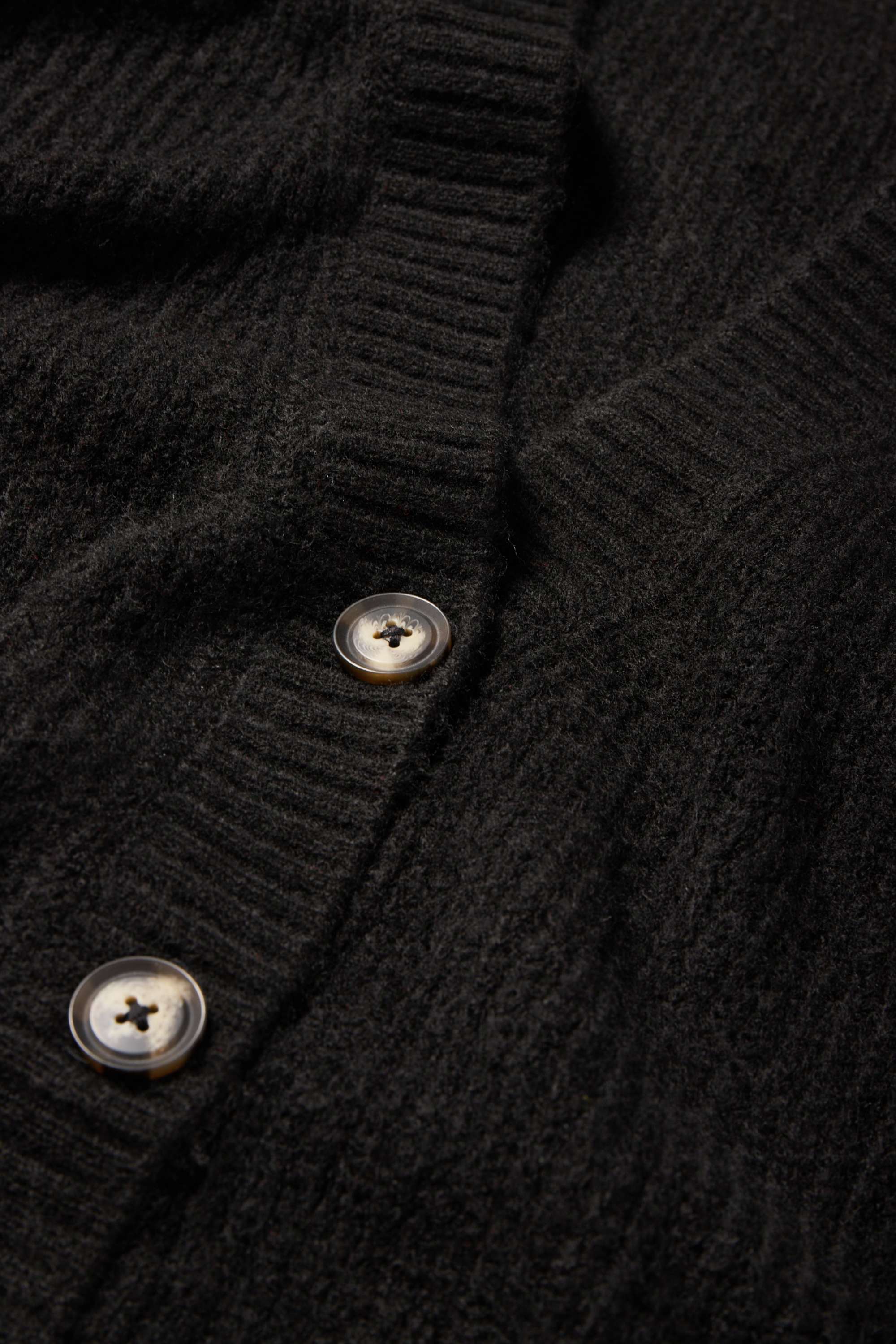 Cardigan - ribbed black