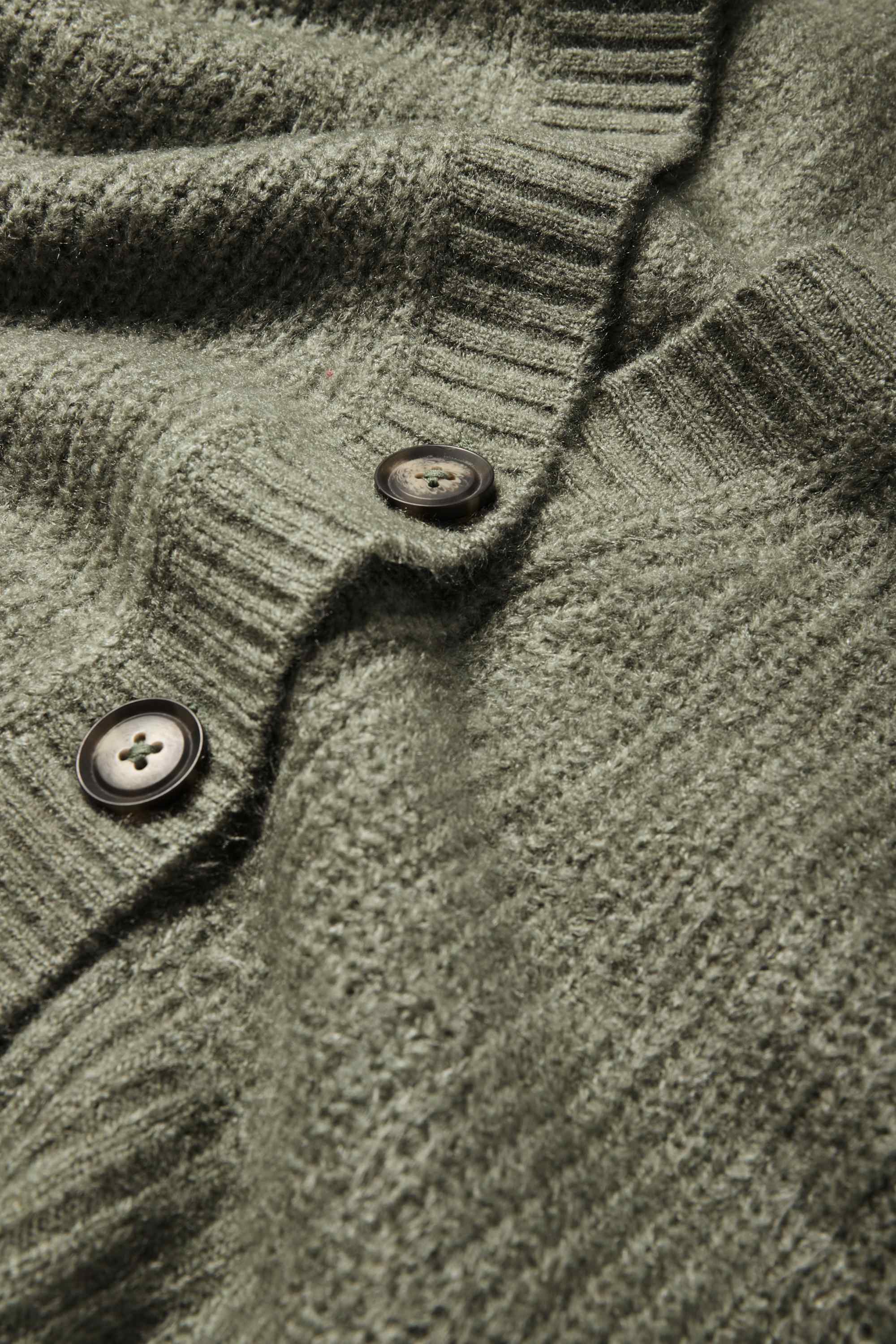 Cardigan - ribbed green