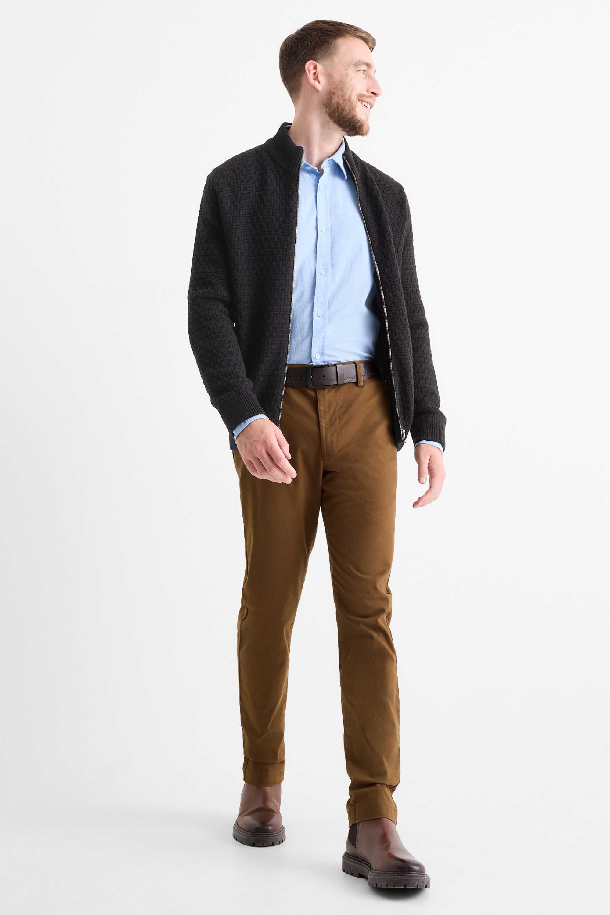 Cardigan - textured black