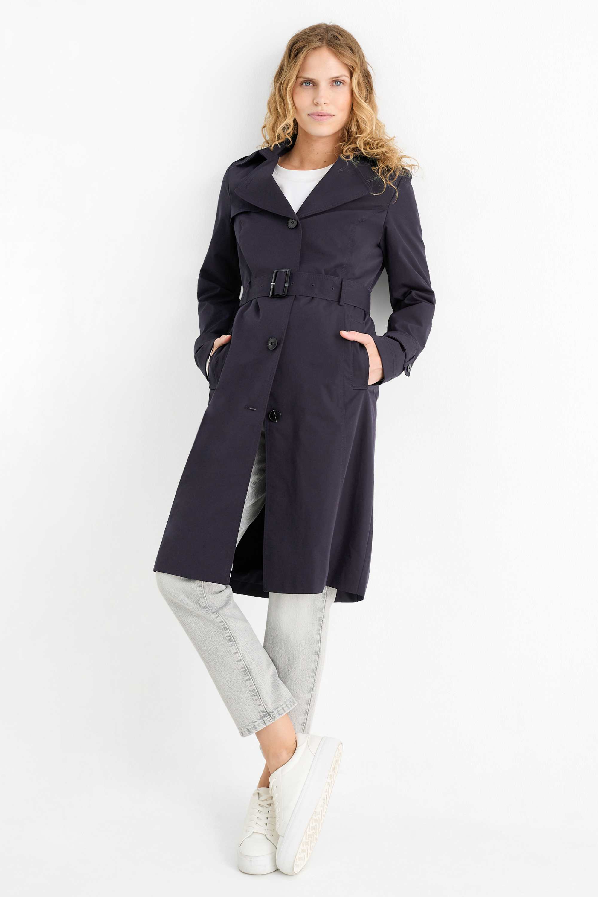 Trench coat dark blue