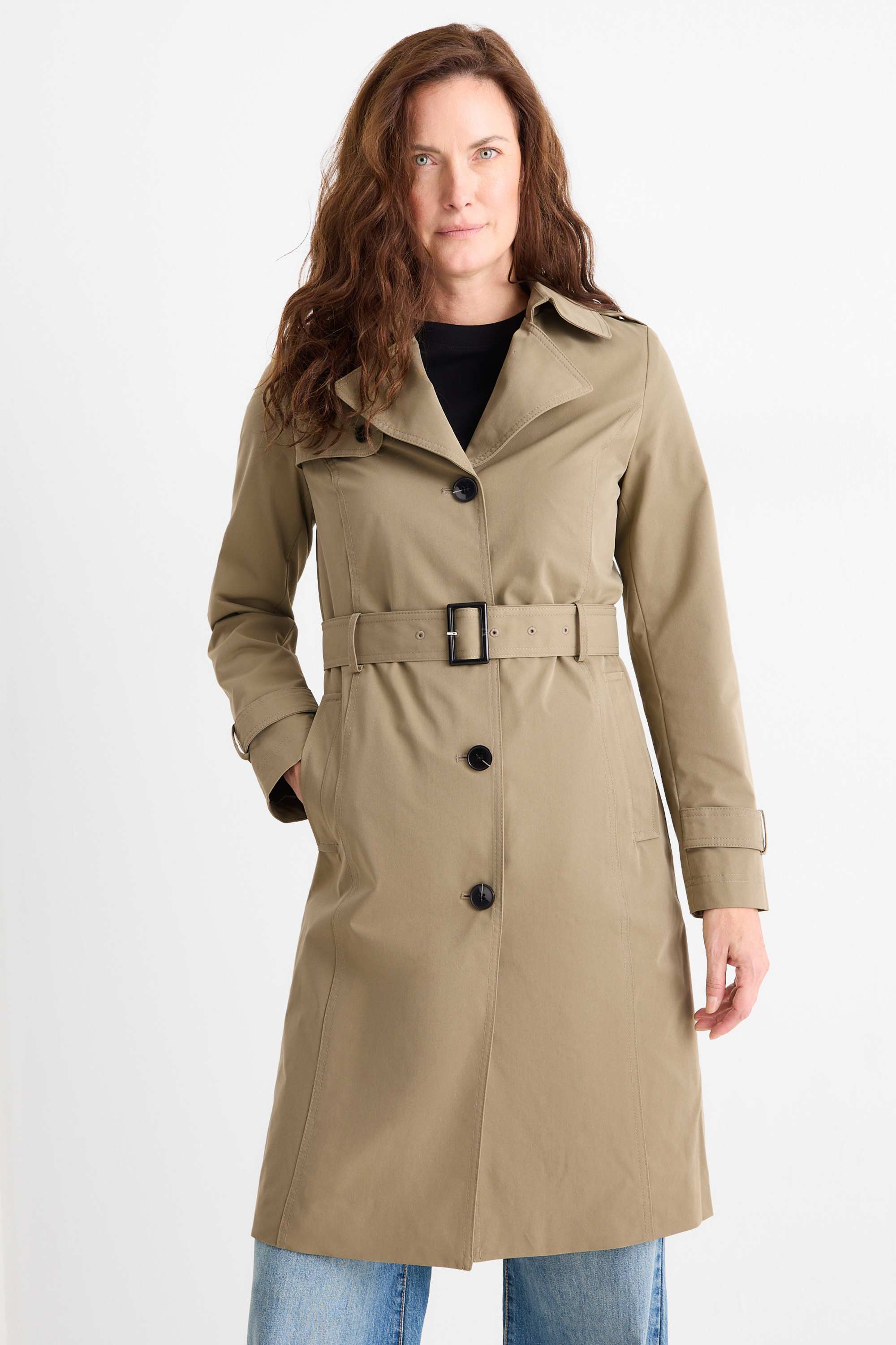 Trench coat green