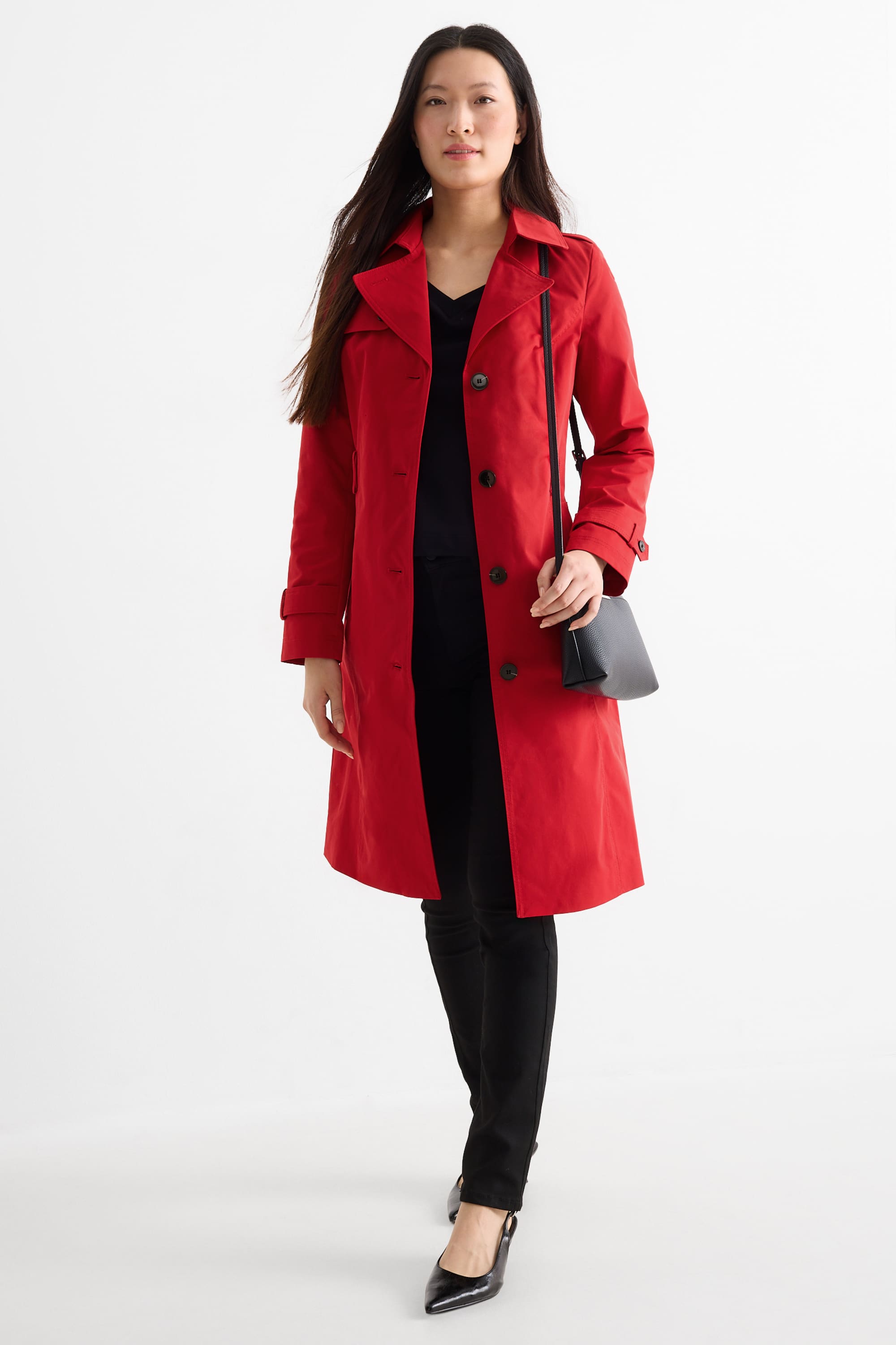 Trench coat red