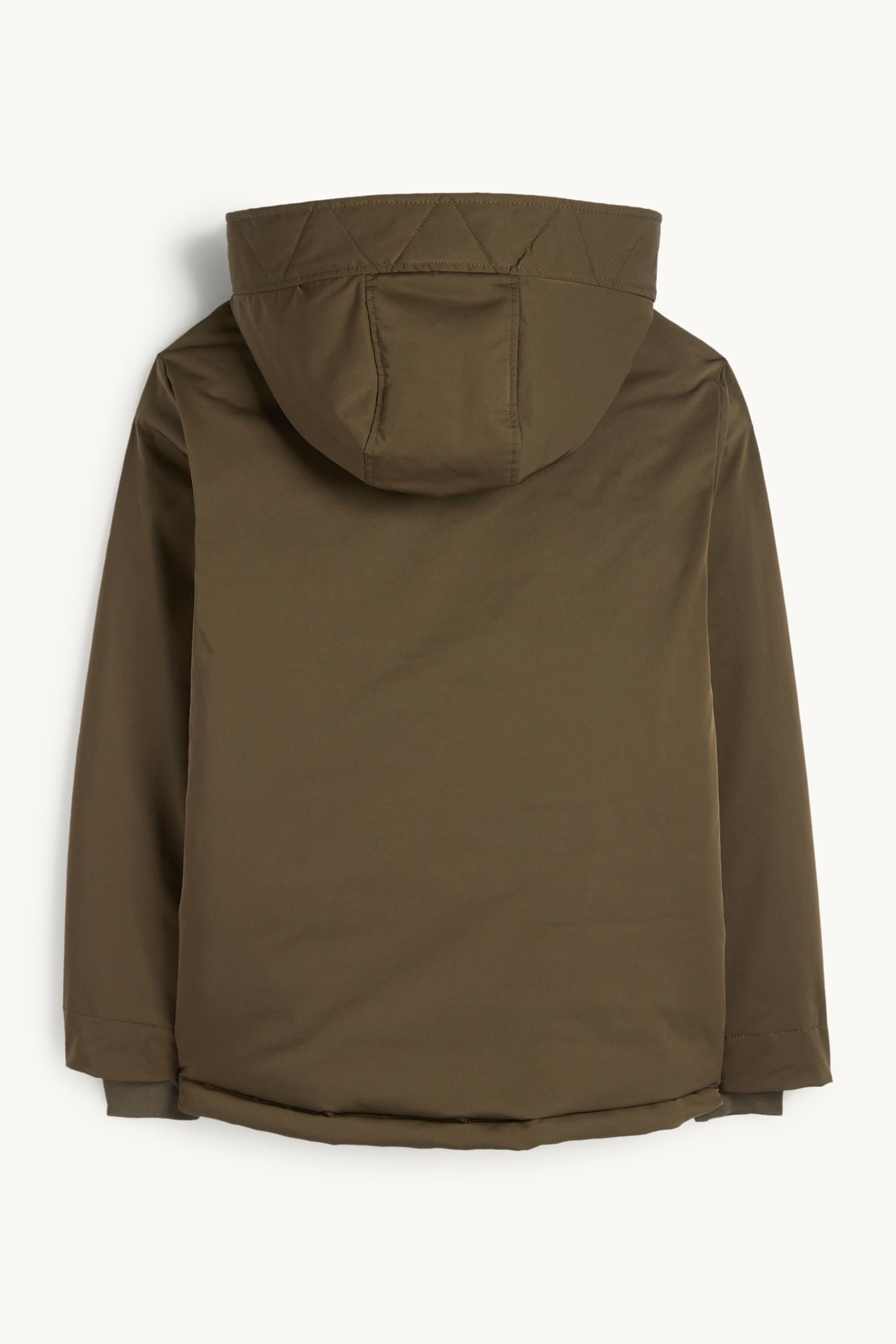 Jacket with hood - lined - water-repellent khaki