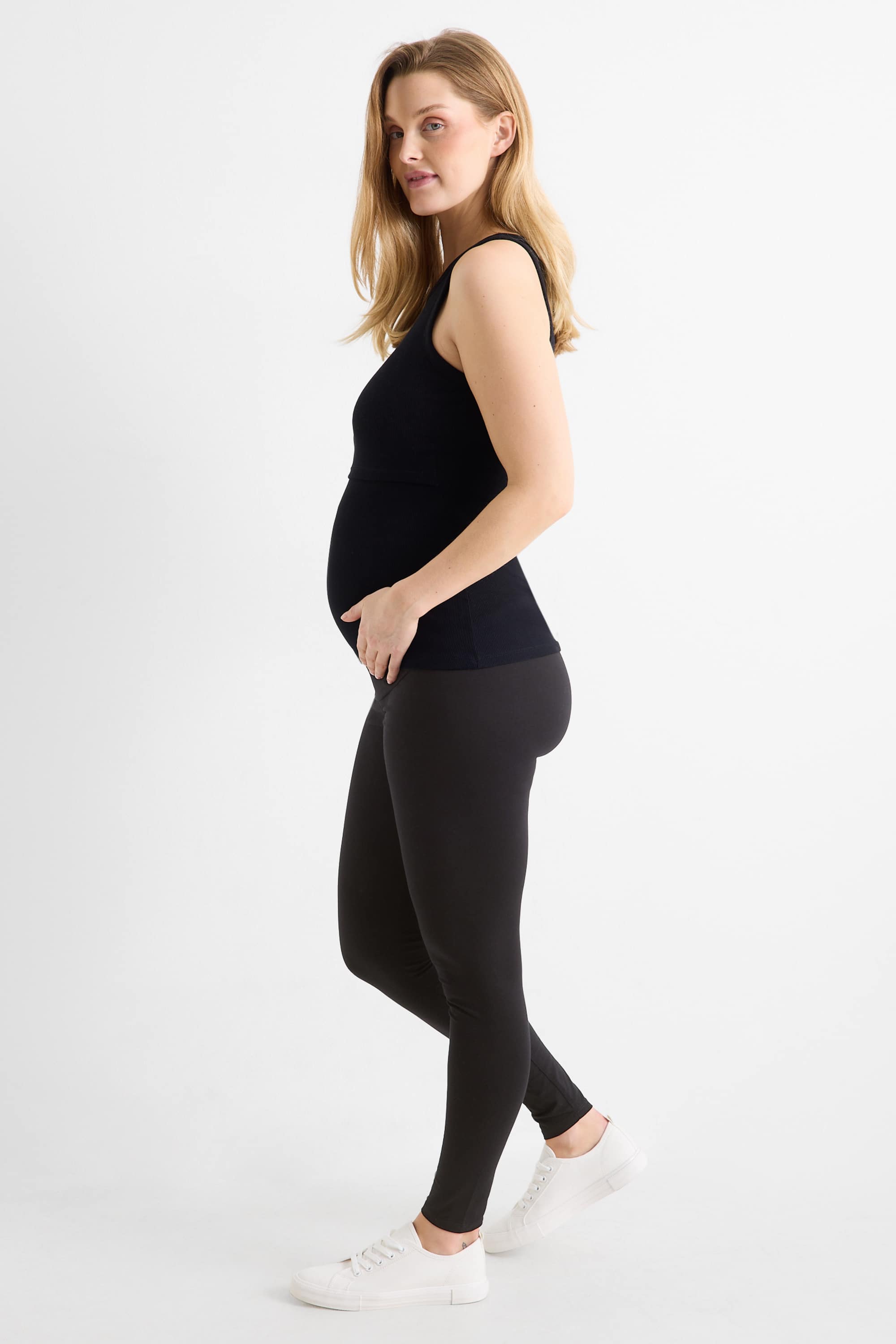 Multipack of 2 - maternity leggings black