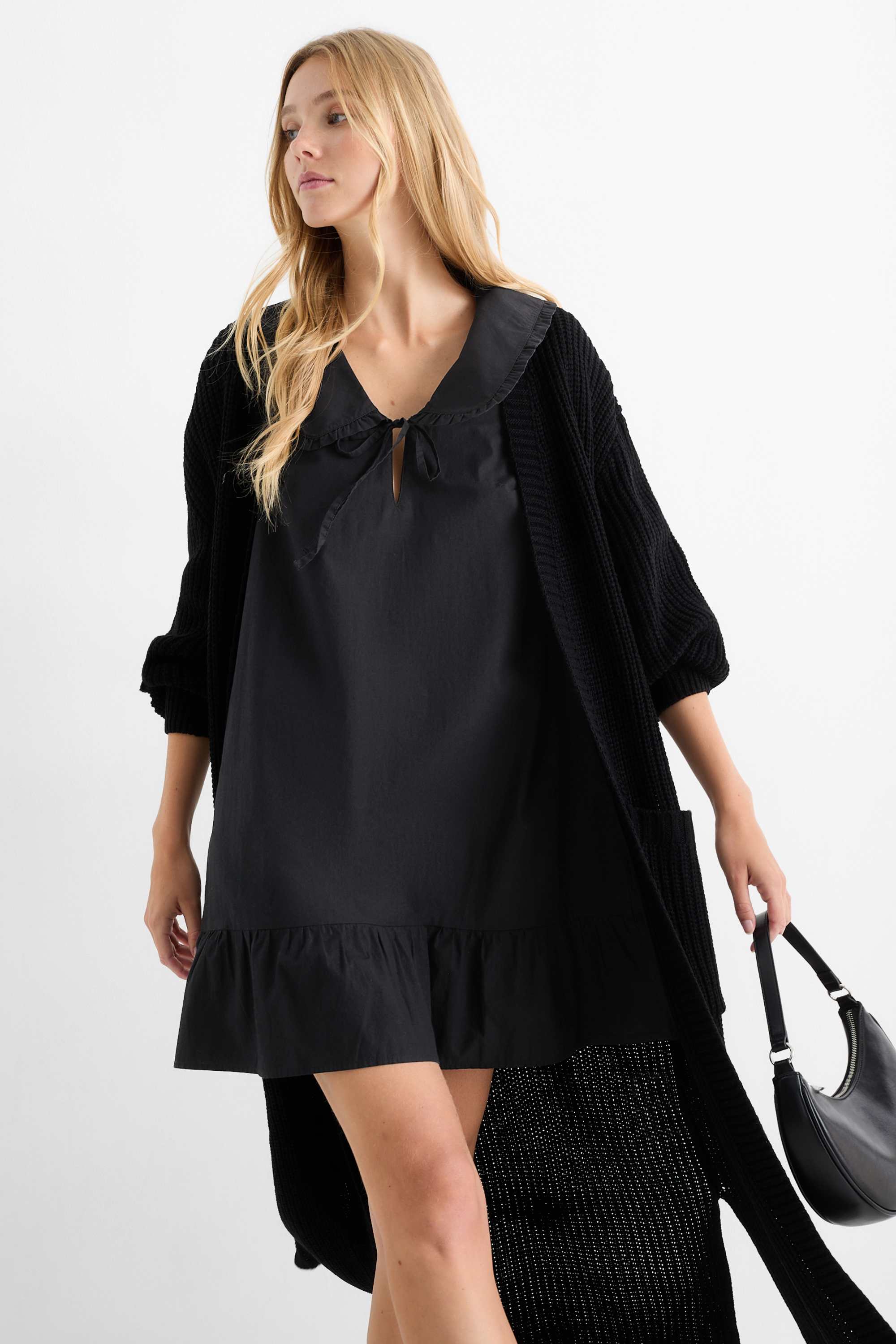 Shirt dress black