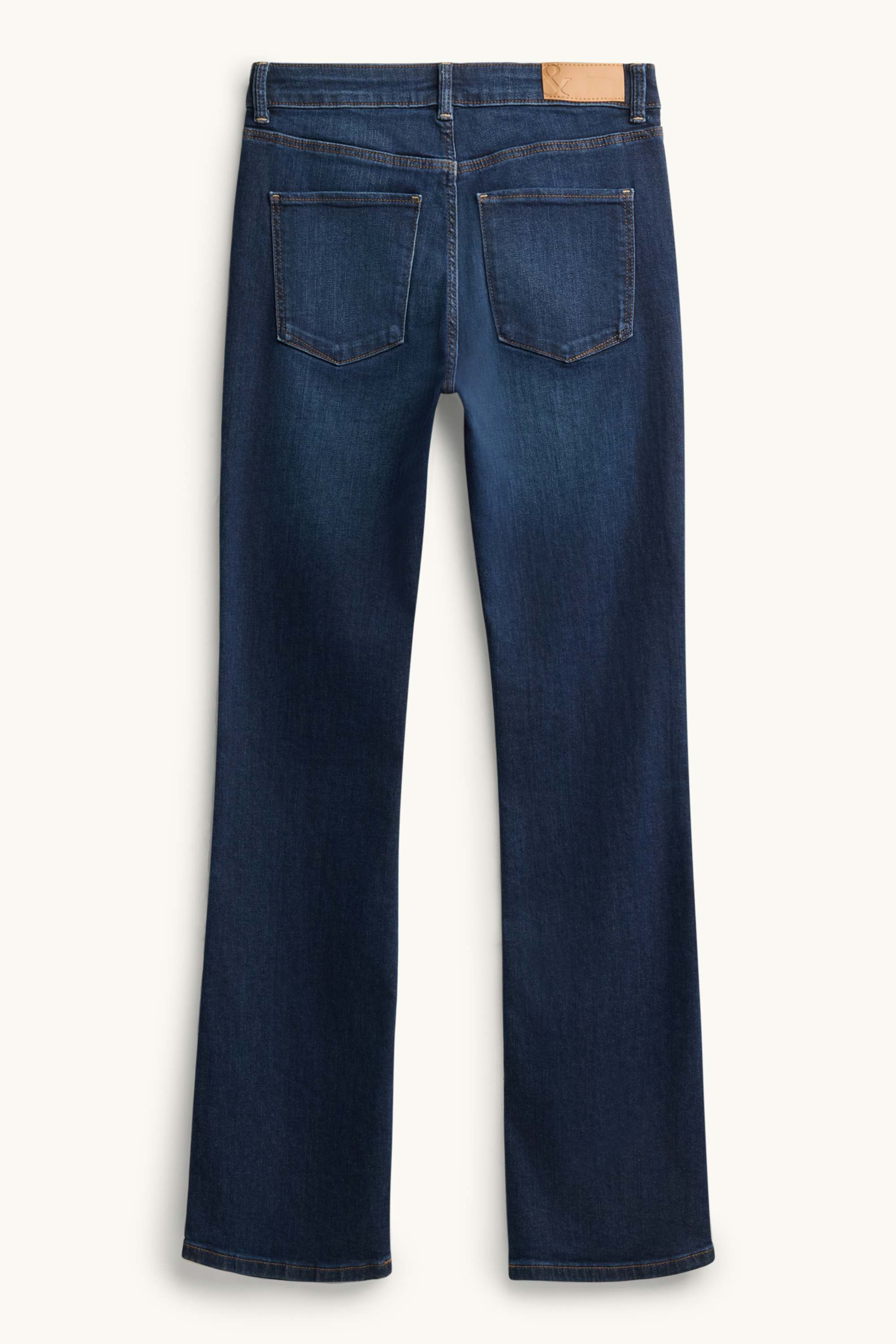 Bootcut jeans - mid-rise waist blue denim