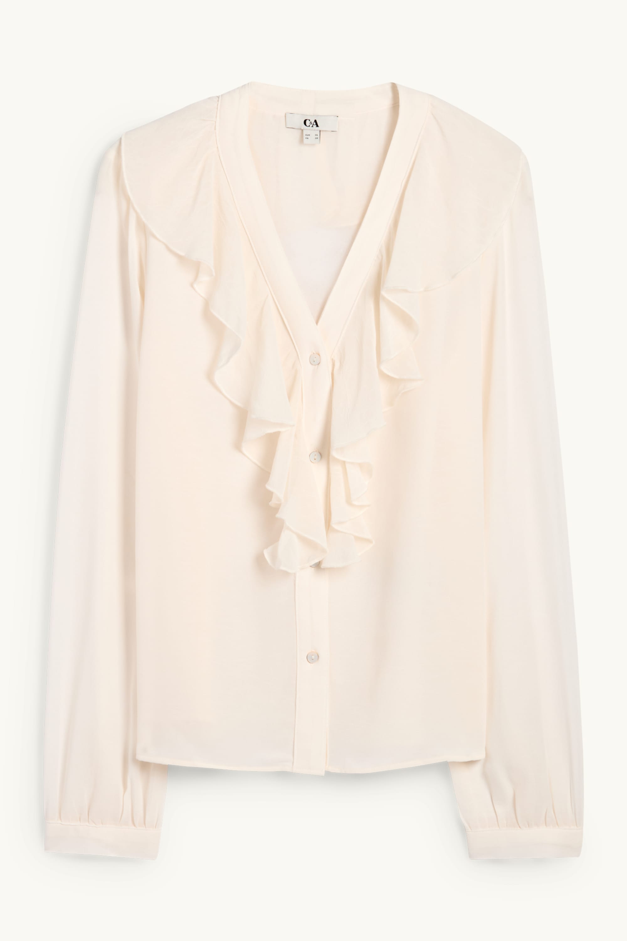 V-neck blouse cremewhite