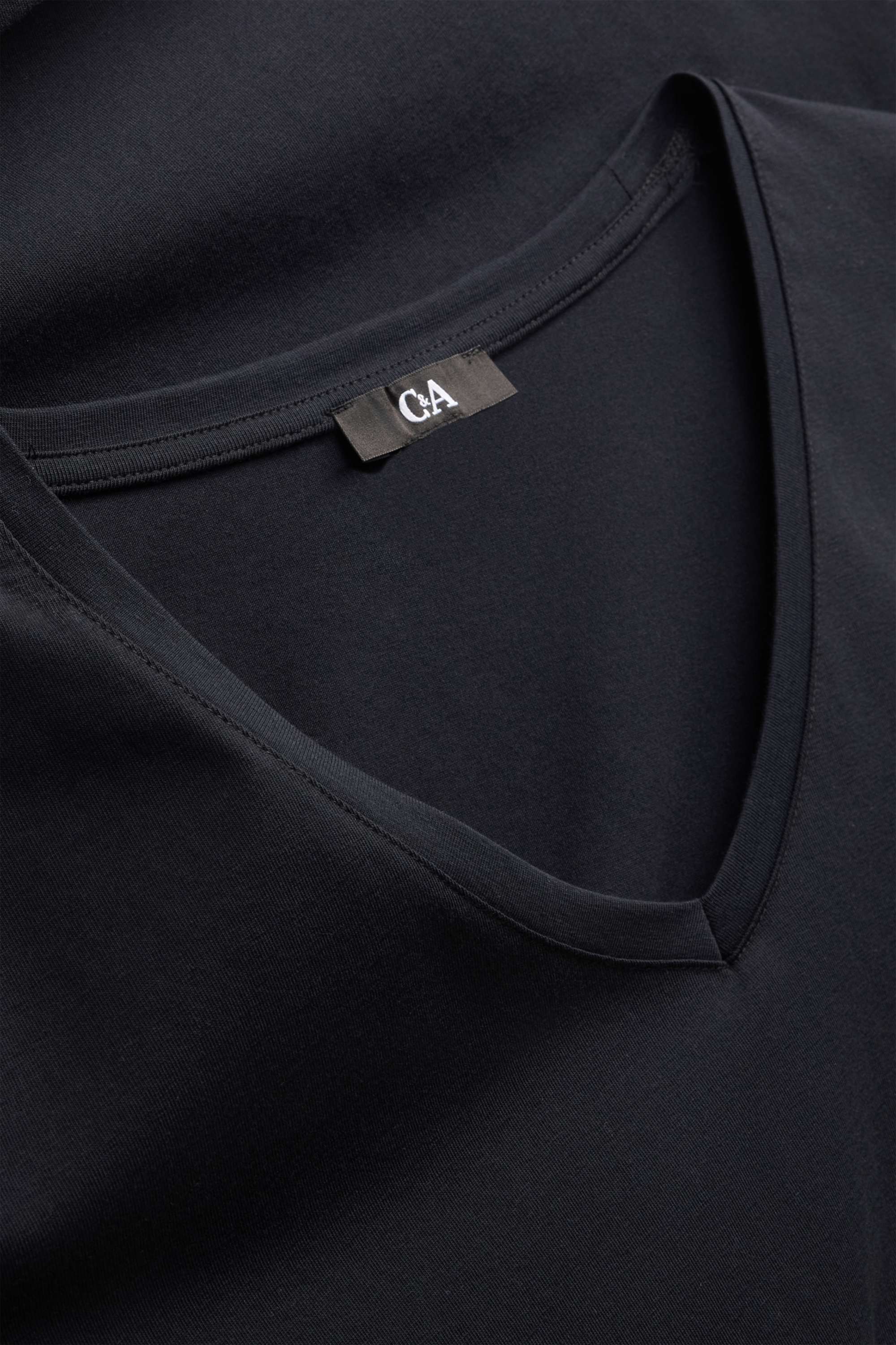 Multipack of 2 - V-neck T-shirt - LYCRA® black